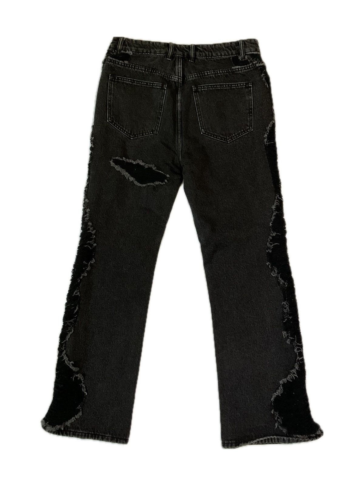 Japanese Brand Faisean Dia Black Perimeter Jeans Size US 34 / EU 50 - 2 Thumbnail