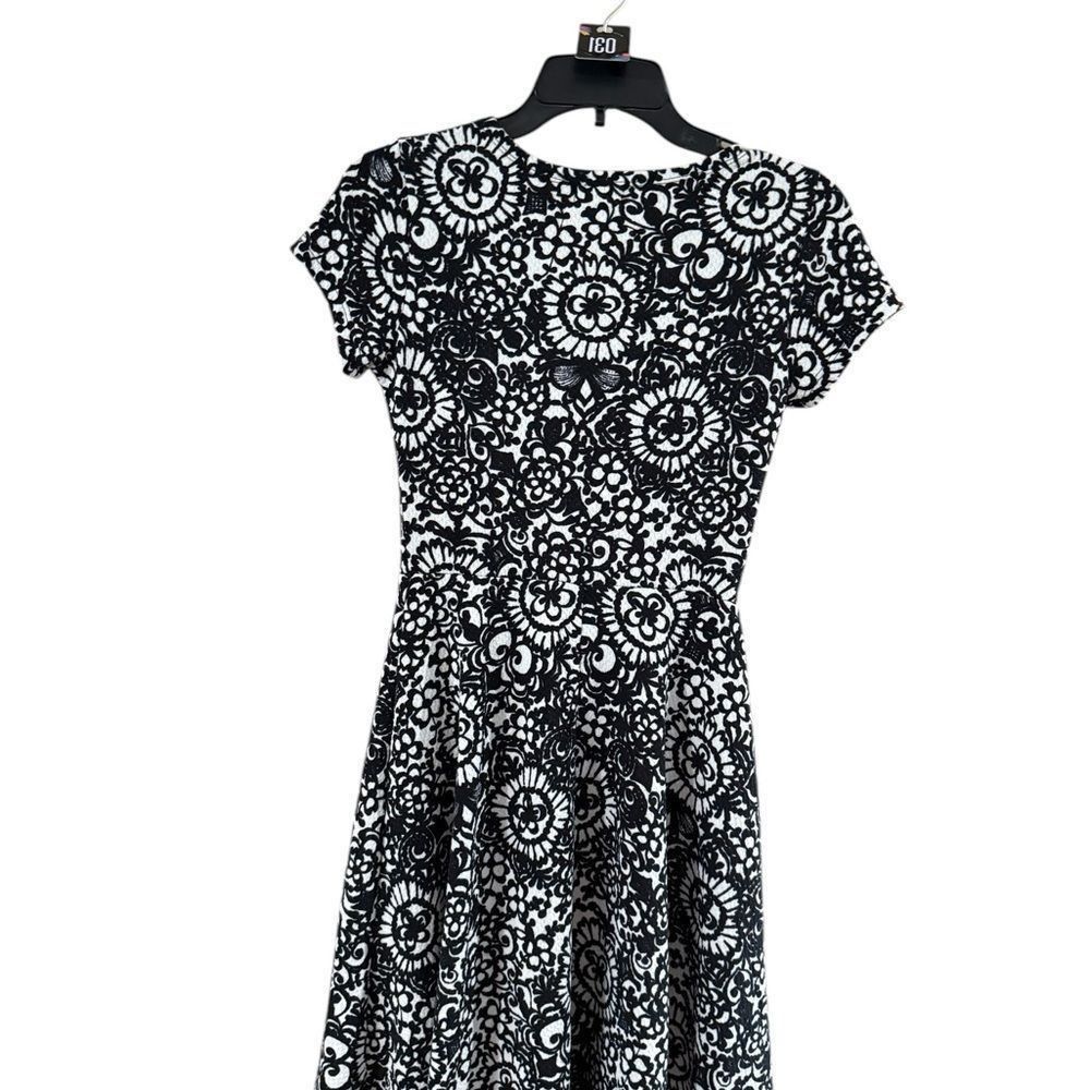 Anthropologie Maison Jules Black and White Flutter Sleeve Sundress by Anthropologie Size XS / US 0-2 / IT 36-38 - 7 Thumbnail
