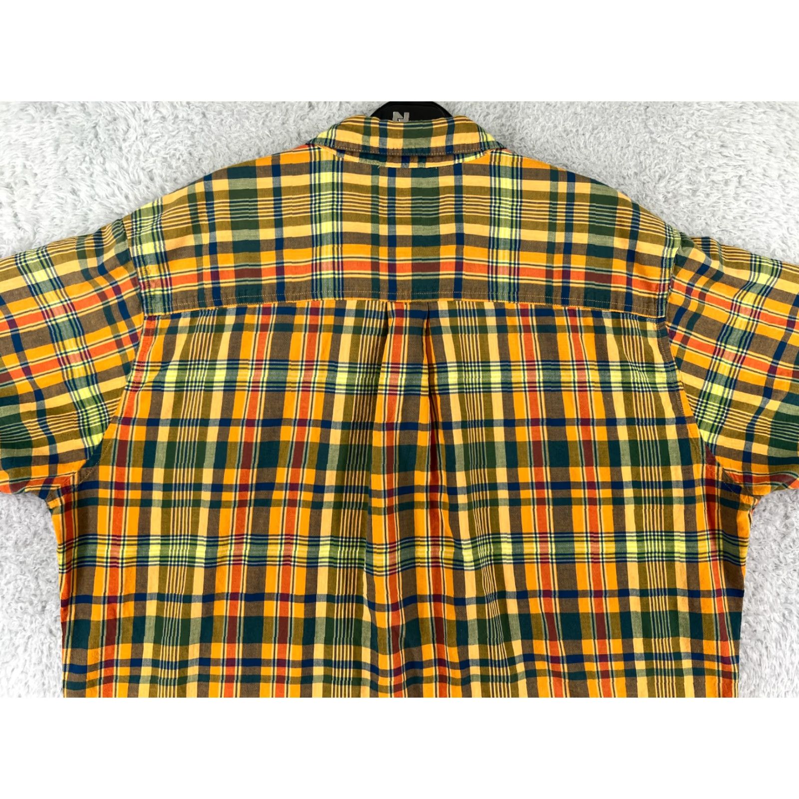 Vintage Woolrich Shirt Mens XL Yellow Plaid Button-Up 100% Cotton Pocket Casual Travel Workwear Mens Size US XL / EU 56 / 4 - 7 Thumbnail