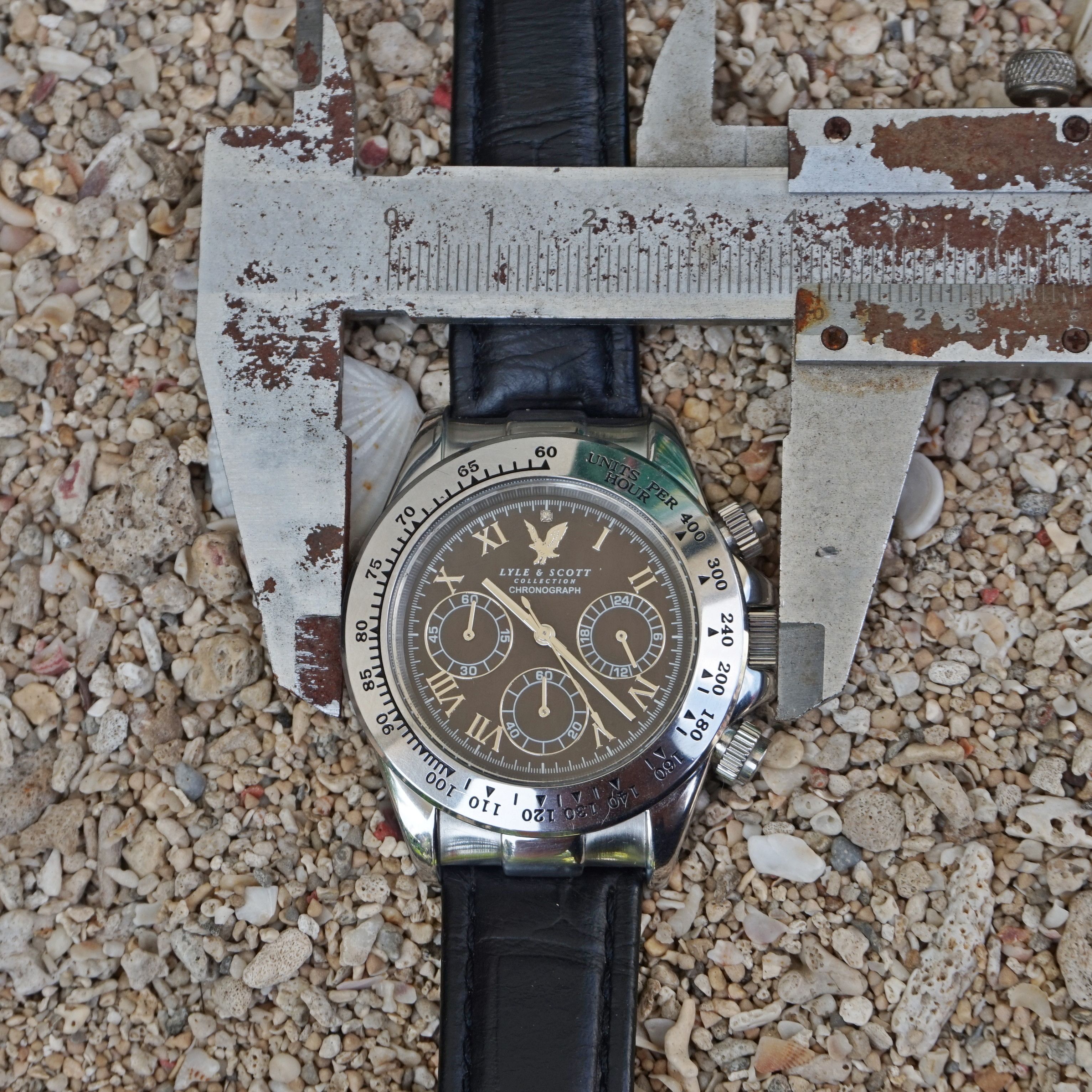 Lyle & Scott Lyle and Scott Chronograph watch dial texture Size ONE SIZE - 5 Thumbnail