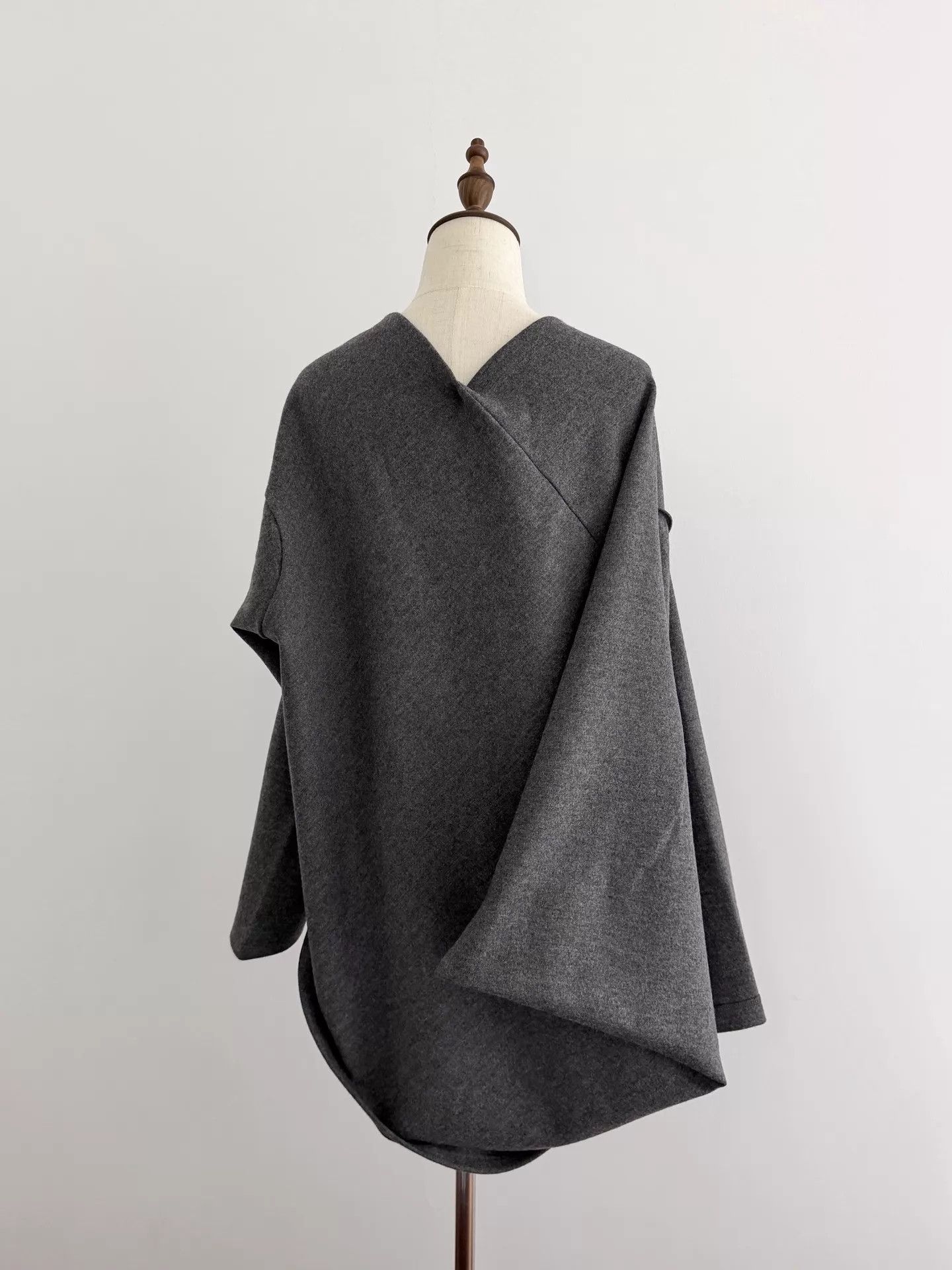 Comme des Garcons comme des garcons 2-way deconstructed dark gray cardy Size ONE SIZE - 3 Thumbnail