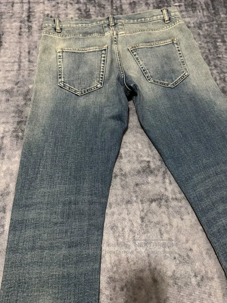 Saint Laurent Paris Saint Laurent Paris Light Blue Frayed Destroyed Slash Jean Size US 30 / EU 46 - 4 Thumbnail