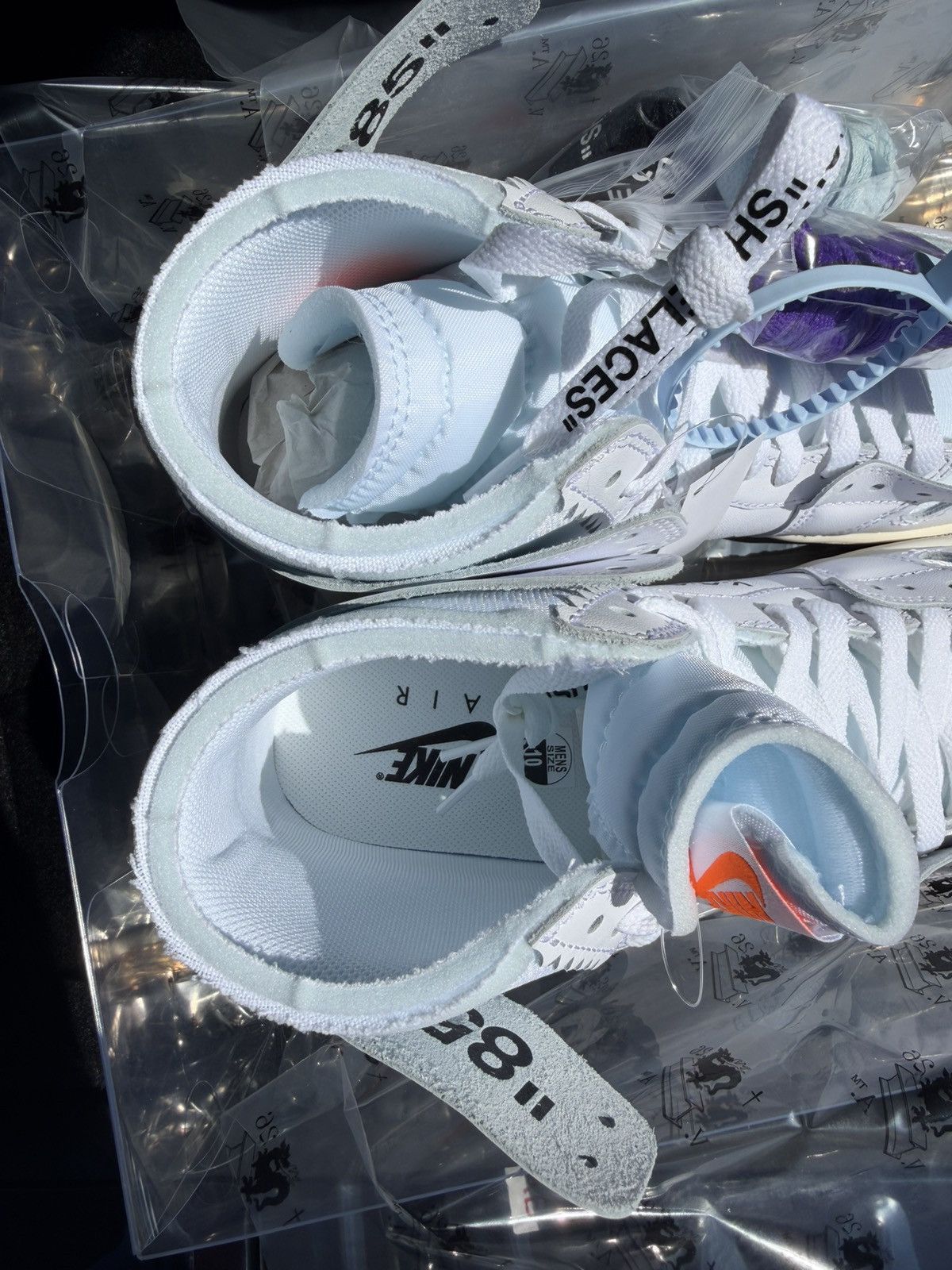 Nike × Off-White Air Jordan 1 High Virgil Abloh Archive “Alaska” Sz 10 DS Size US 10 / EU 43 - 4 Thumbnail