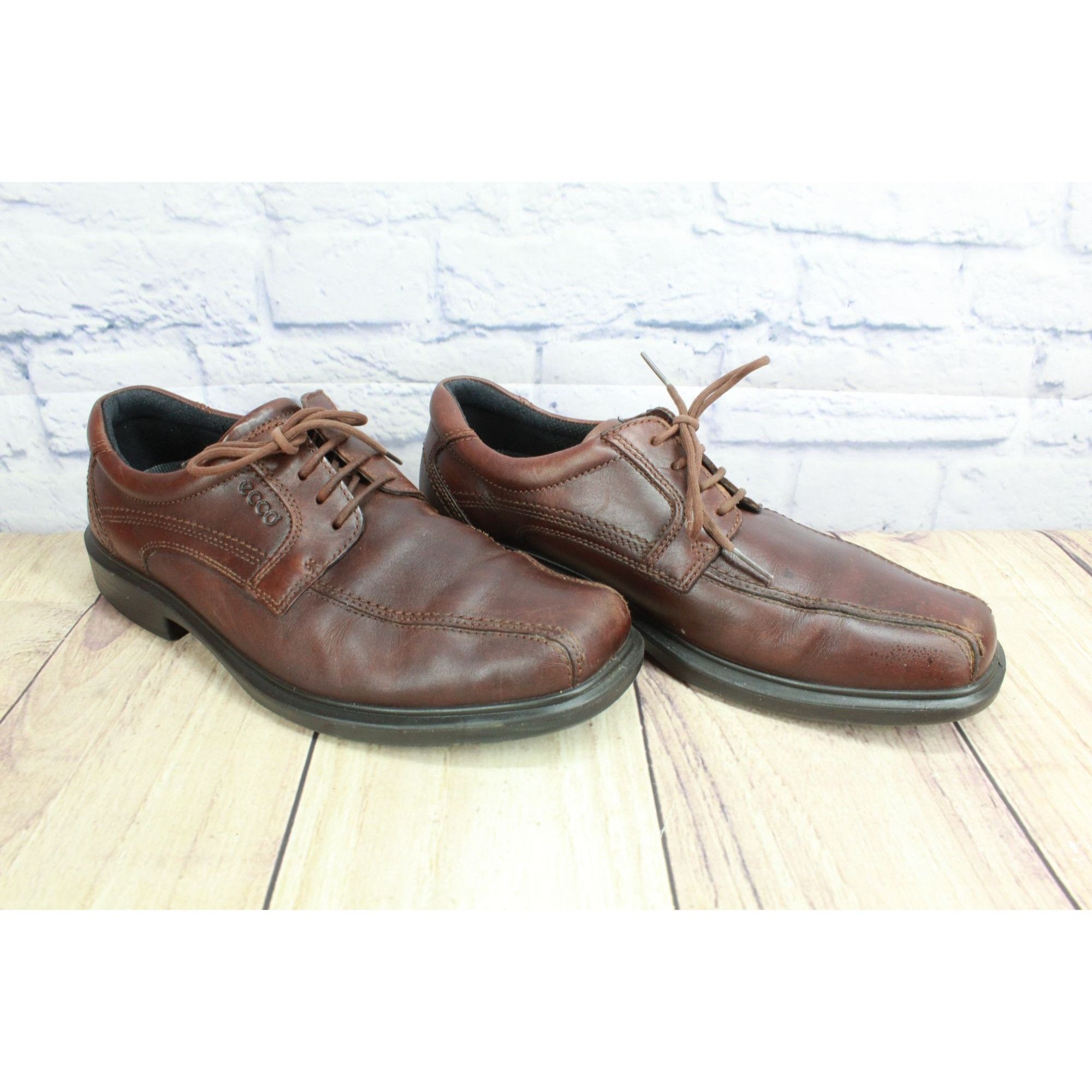 Ecco × Leather Ecco Helsinki Men's Leather Bike Toe Comfort Dress Shoes Size US 9 / EU 42 - 3 Thumbnail