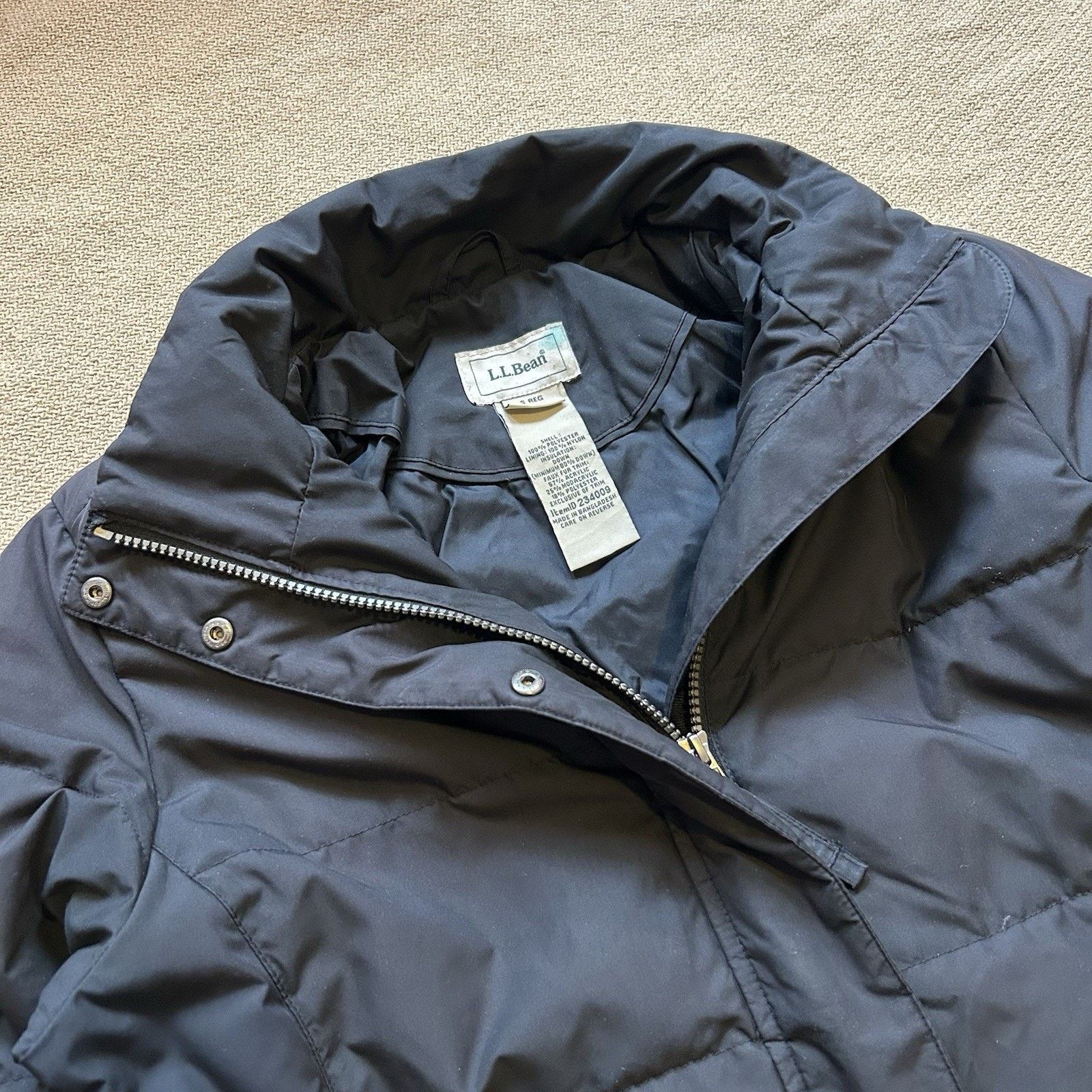 L.L. Bean Ll Bean Goose Down Quilted Puffer Full Zip Jacket Small Size S / US 4 / IT 40 - 2 Thumbnail