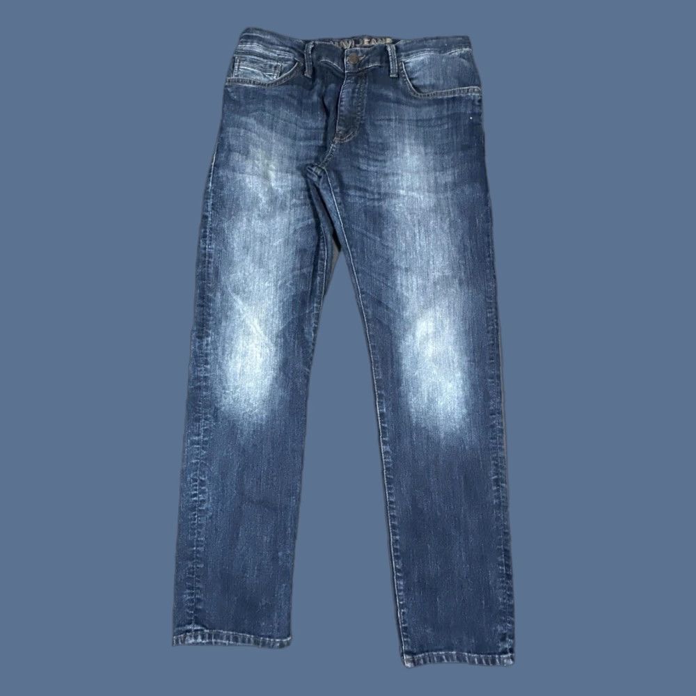 Mavi Mavi Jake Jeans Mens 33x32 Blue Slim Skinny Leg Stretch Denim Medium Wash Pants Jeans Size US 33 - 1 Thumbnail