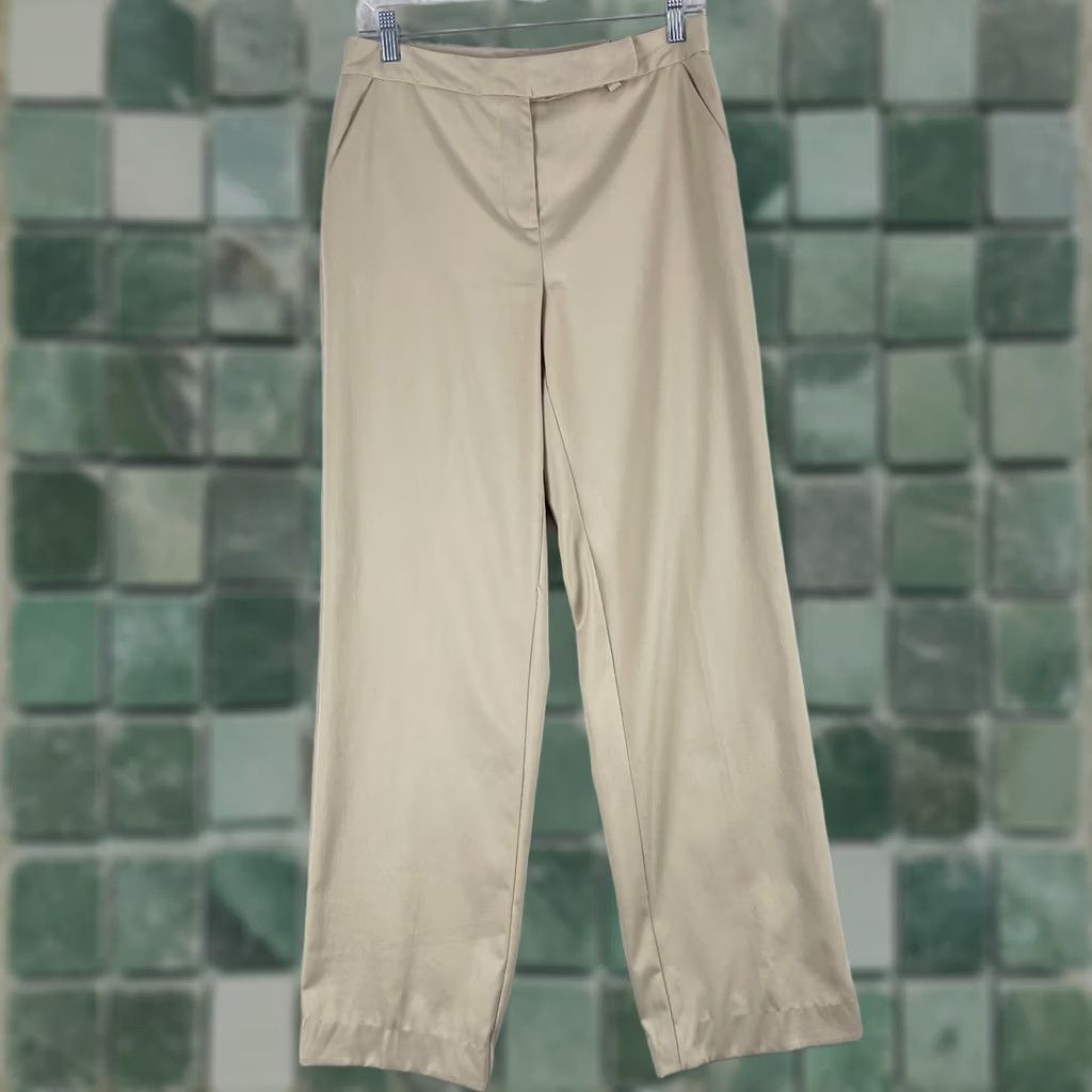 Talbots Talbots Dress Pants Womens 6 Beige Straight Leg Stretch Office Career Casual Size 28" / US 6 / IT 42 - 1 Thumbnail
