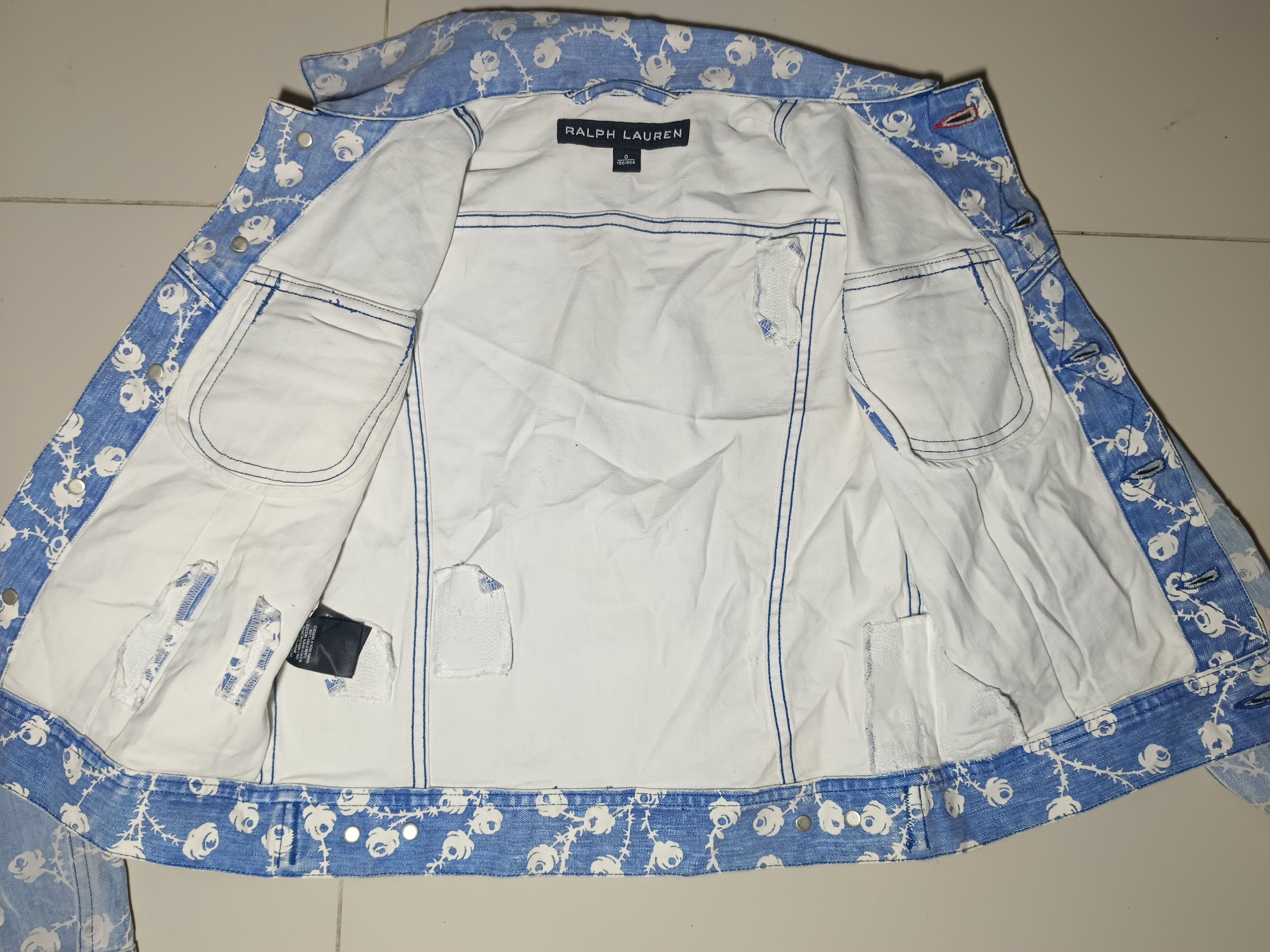 Ralph Lauren Ralph Lauren Distressed Trucker Jacket Size US XS / EU 42 / 0 - 8 Thumbnail