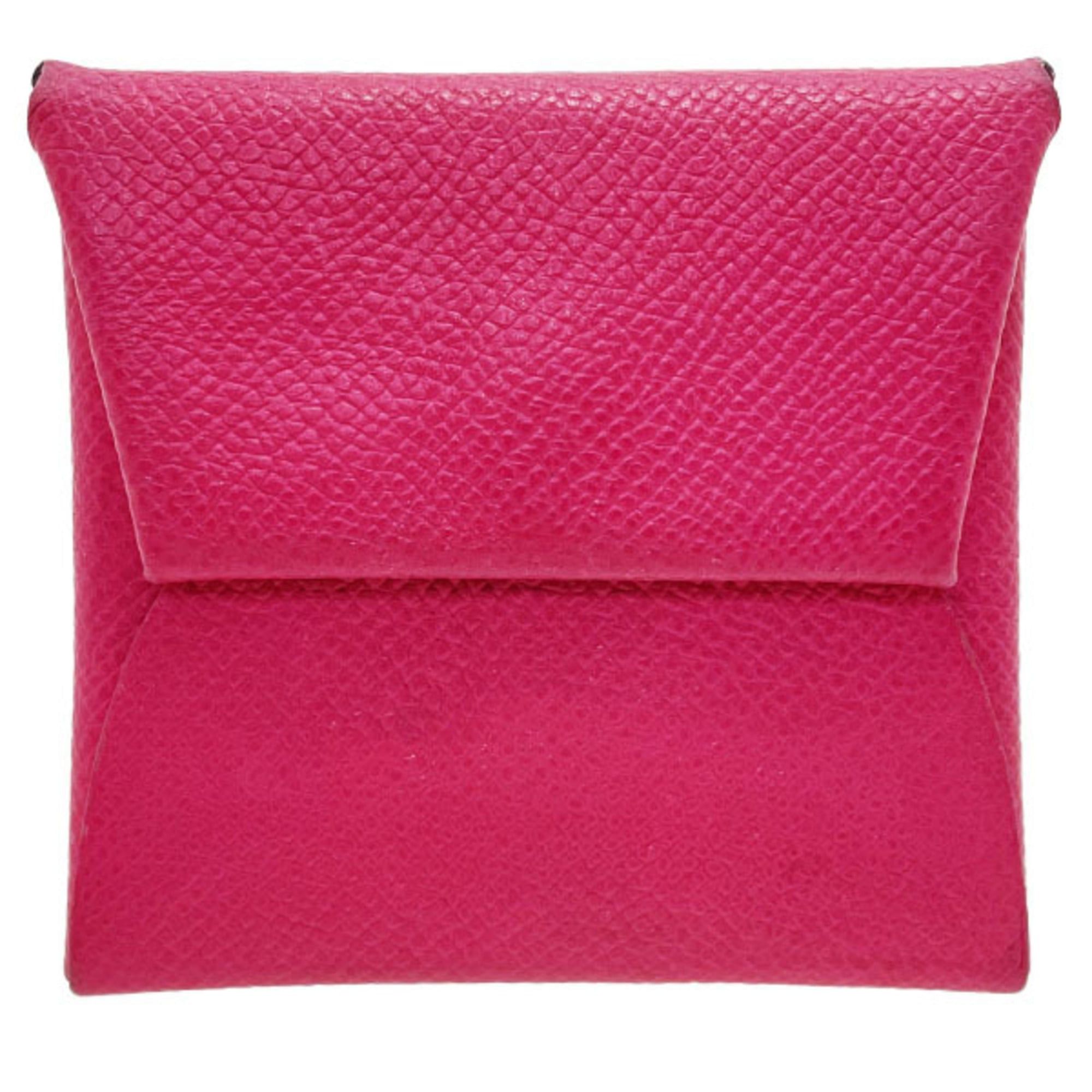 Hermes Hermès Bastia Coin Case, Pink Leather, HERMES Purse, HWN-16325 Size ONE SIZE - 1 Thumbnail