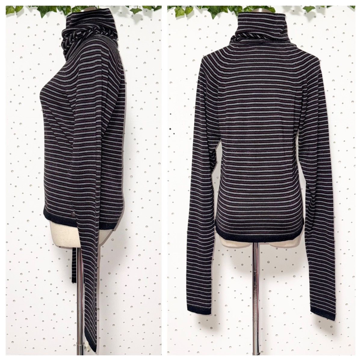 Chanel Authentic Chanel COCO Striped Long Sleeve Knit Sweater 34 Size XS / US 0-2 / IT 36-38 - 6 Thumbnail