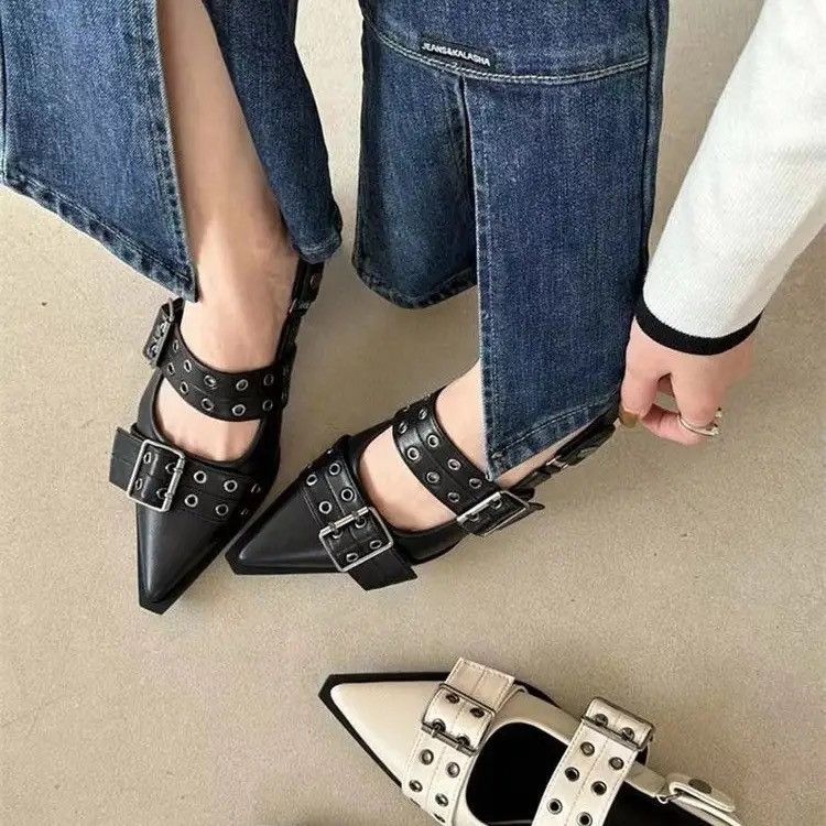 Japanese Brand × Vintage Streetwear Gothic Retro Vintage Style PU Leather Boots Heels Size US 6.5 / IT 36.5 - 4 Thumbnail