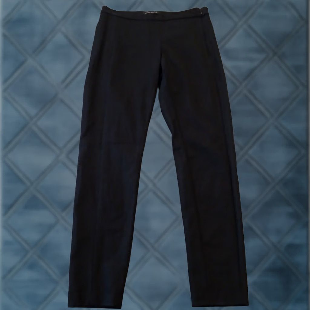 Banana Republic Banana Republic Dress Pants Womens Size 4 Black Mid Rise 28x27 Side Zip Straight Leg Pants Dressy Formal Size 27" / US 4 / IT 40 - 1 Thumbnail