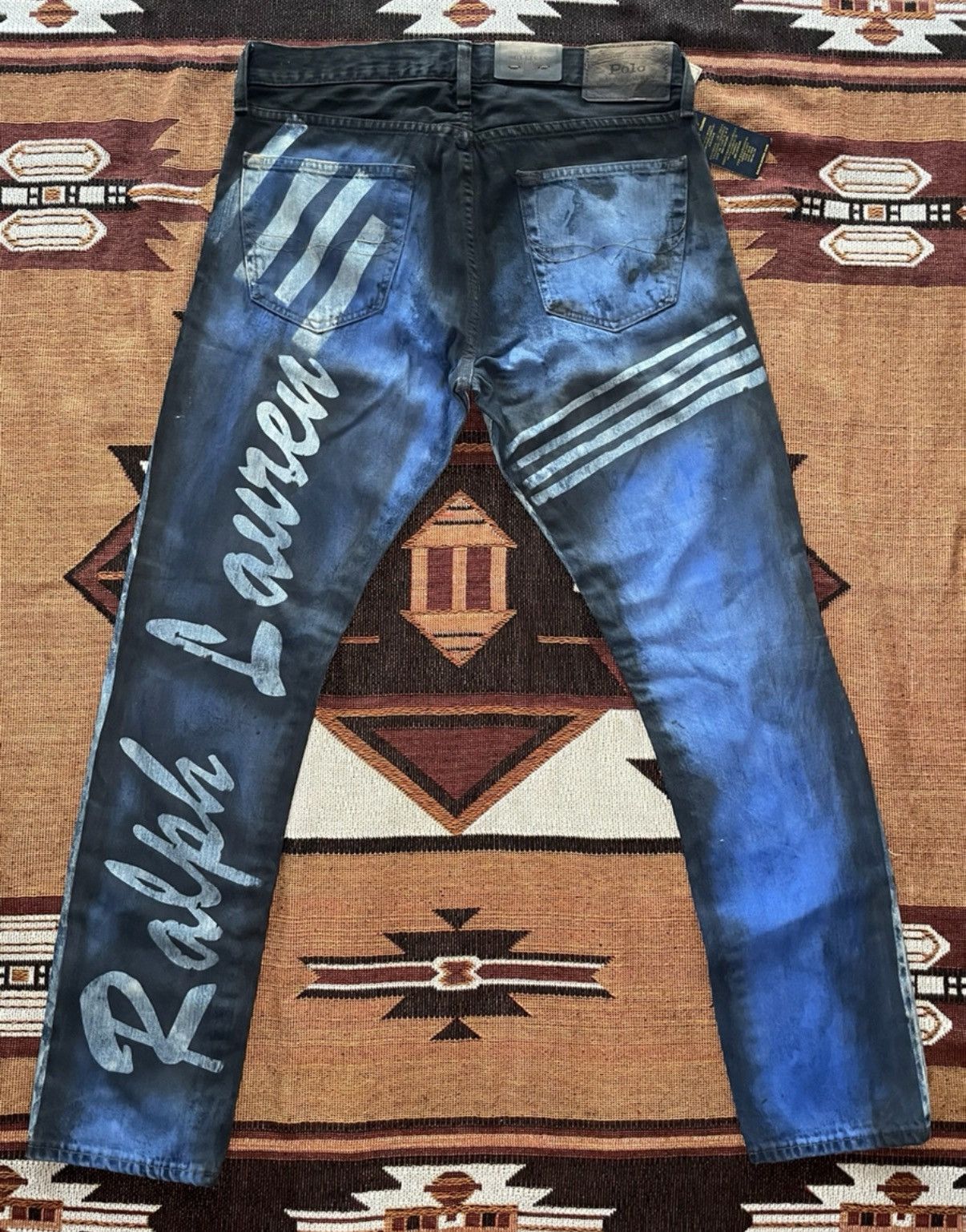 Polo Ralph Lauren Ralph Lauren Polo RL Hand-Painted Jeans K22 Size US 30 / EU 46 - 1 Thumbnail