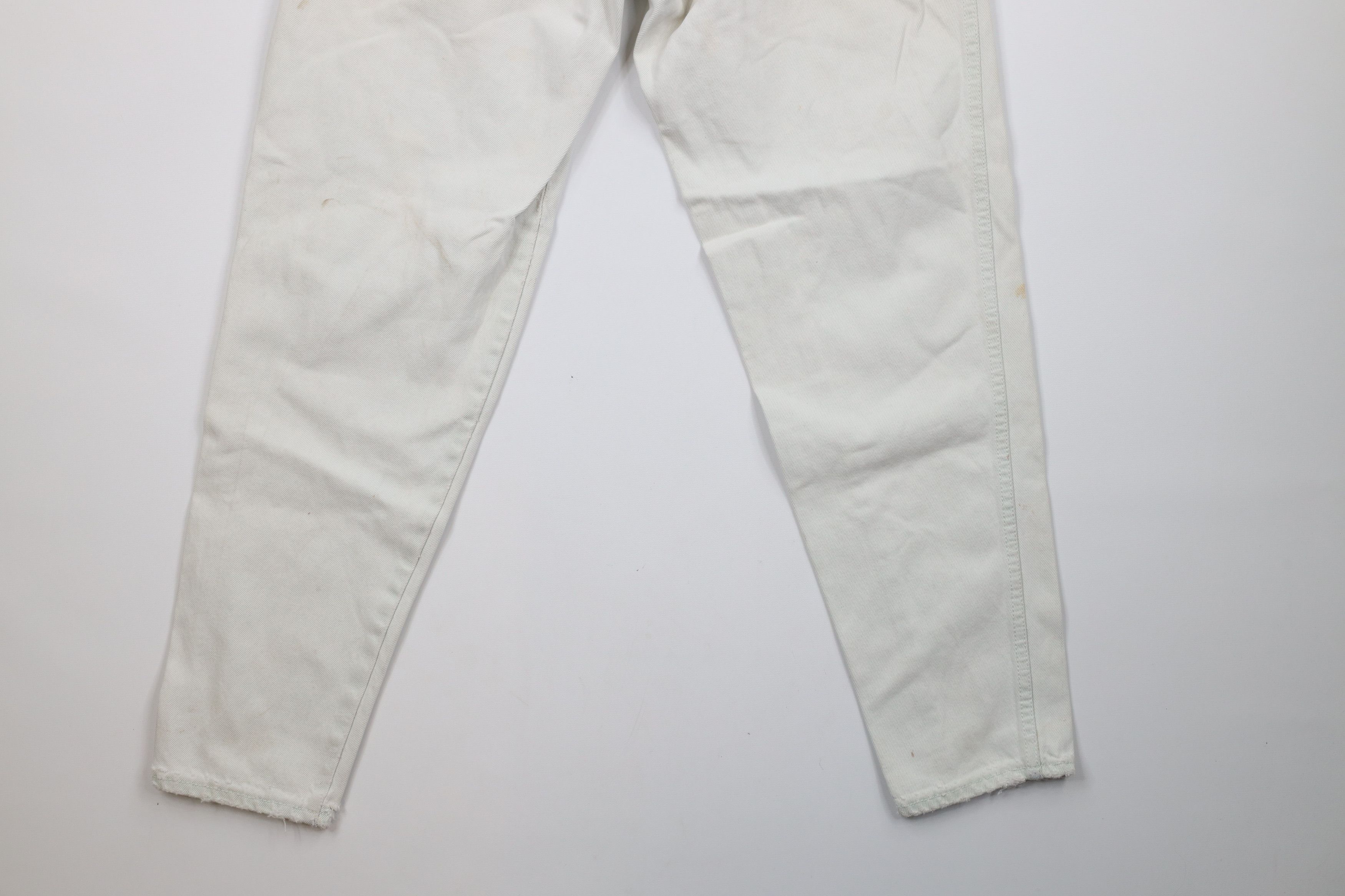 Vintage Vintage 90s Streetwear Pleated Tapered Leg Denim Jeans Blue Size 30" / US 8 / IT 44 - 14 Thumbnail