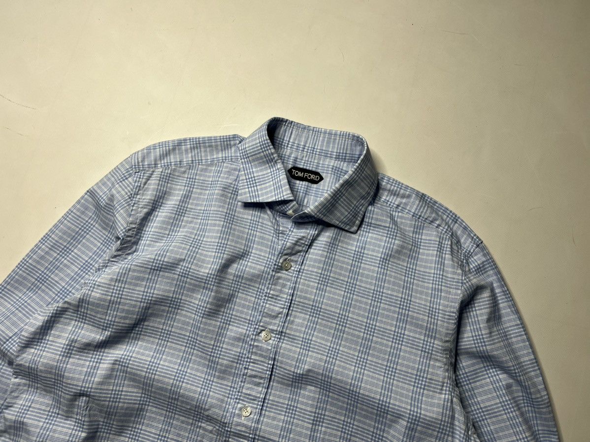 Tom Ford Tom Ford Blue shirts button up Size US L / EU 52-54 / 3 - 2 Thumbnail