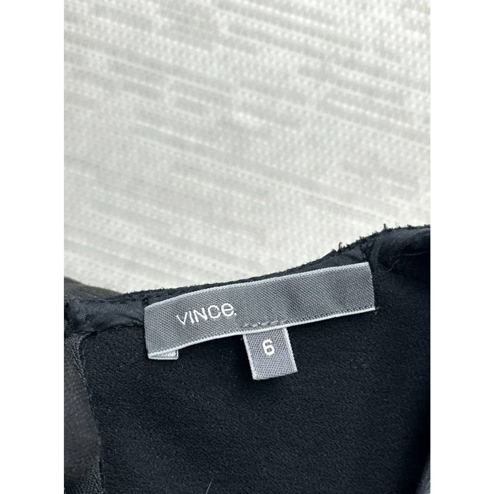 Vince Vince Womens Dress 6 Black Knit Bodycon V-Neck Sleeve-less Party/Cocktail Knee Length Vintage No Size M / US 6-8 / IT 42-44 - 3 Thumbnail
