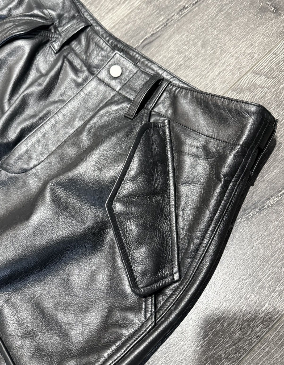 Stussy SS24 Stussy Military Cargo Leather Pants Size US 32 / EU 48 - 5 Thumbnail