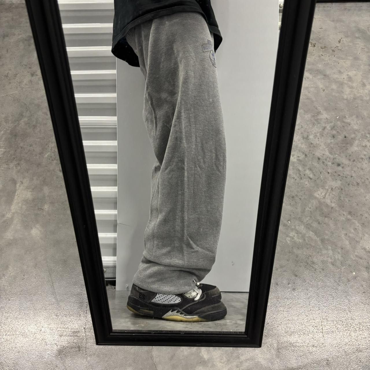 Japanese Brand × Vintage Crazy Vintage Y2K/2000s Grey Skater Essential Sweatpants! Size US 30 / EU 46 - 2 Thumbnail