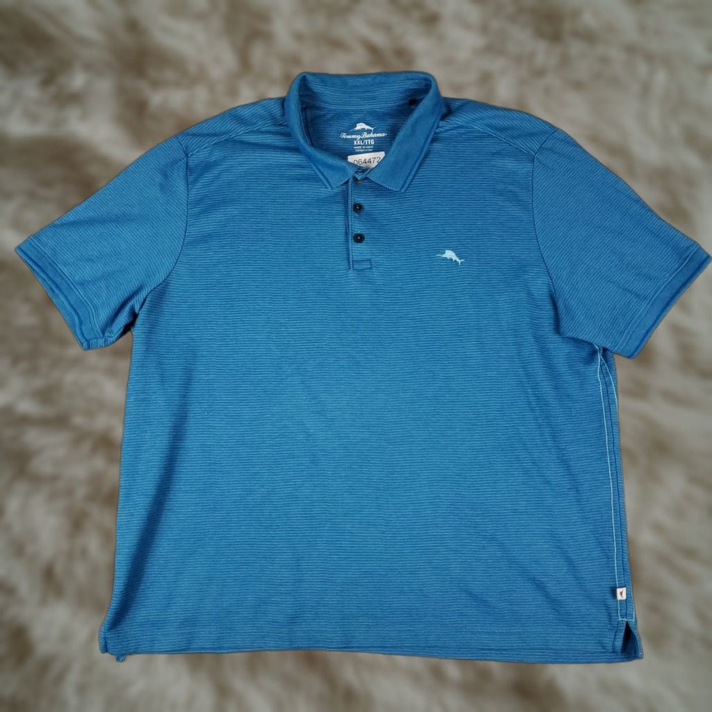 Tommy Bahama Tommy Bahama Polo Shirt Mens 2XL Blue Marlin Casual Short Sleeve Shirt Adult 2XL Blue Logo Vintage: No Mens Size US XXL / EU 58 / 5 - 1 Thumbnail