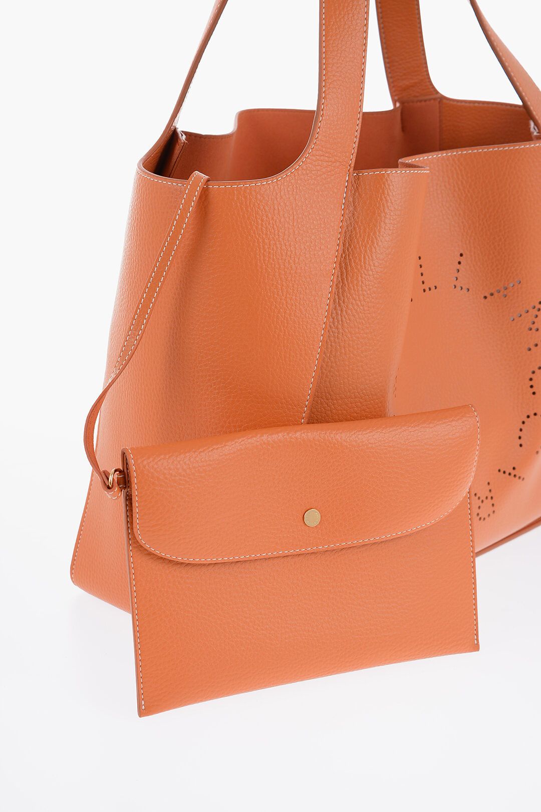 Stella McCartney og1mm0824 Size: OS / Leather Bag With Perforated Logo Size ONE SIZE - 4 Thumbnail