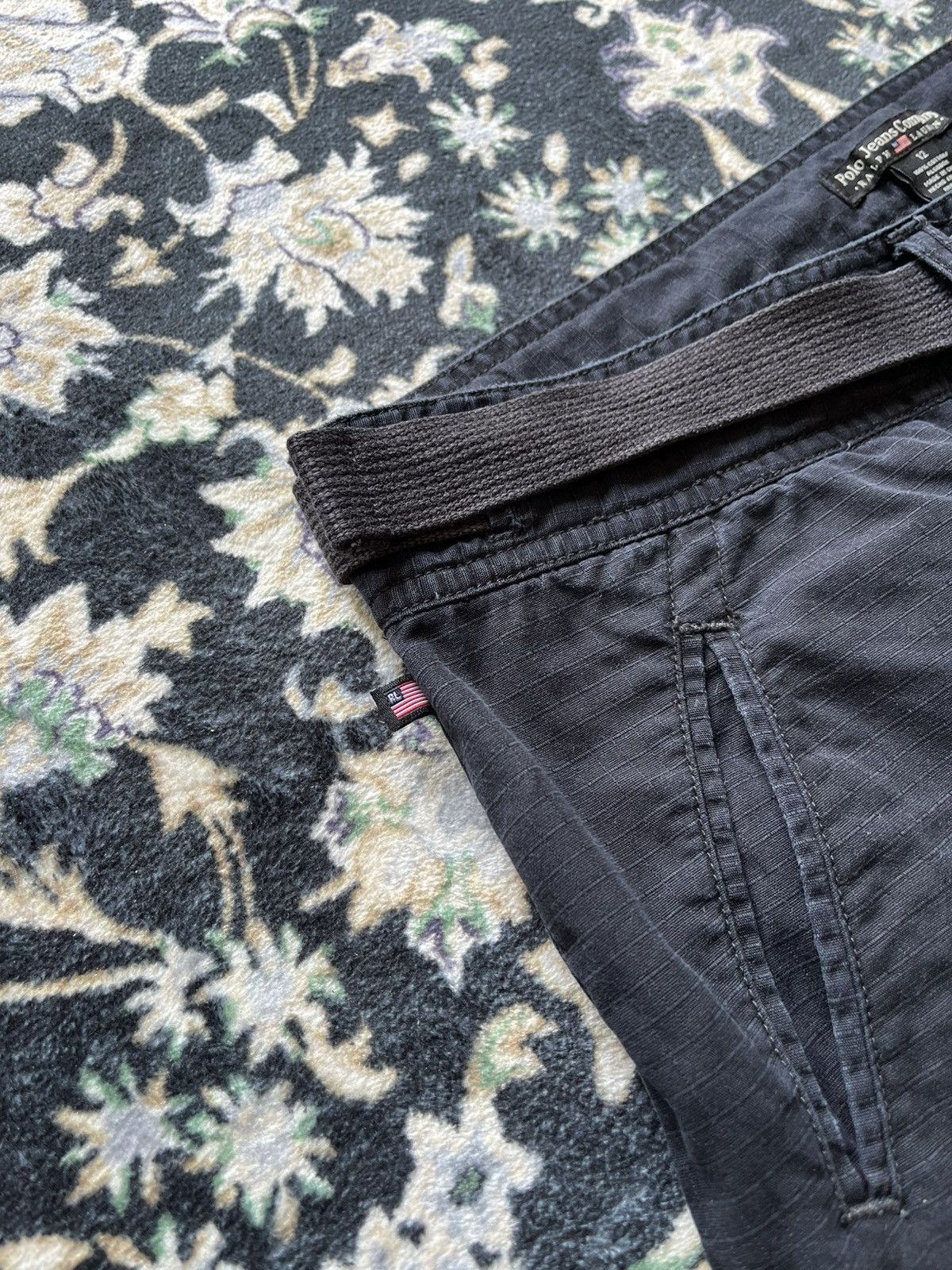Polo Ralph Lauren Polo Ralph Lauren Black Ripstop Cargo Pants Size US 34 / EU 50 - 3 Thumbnail