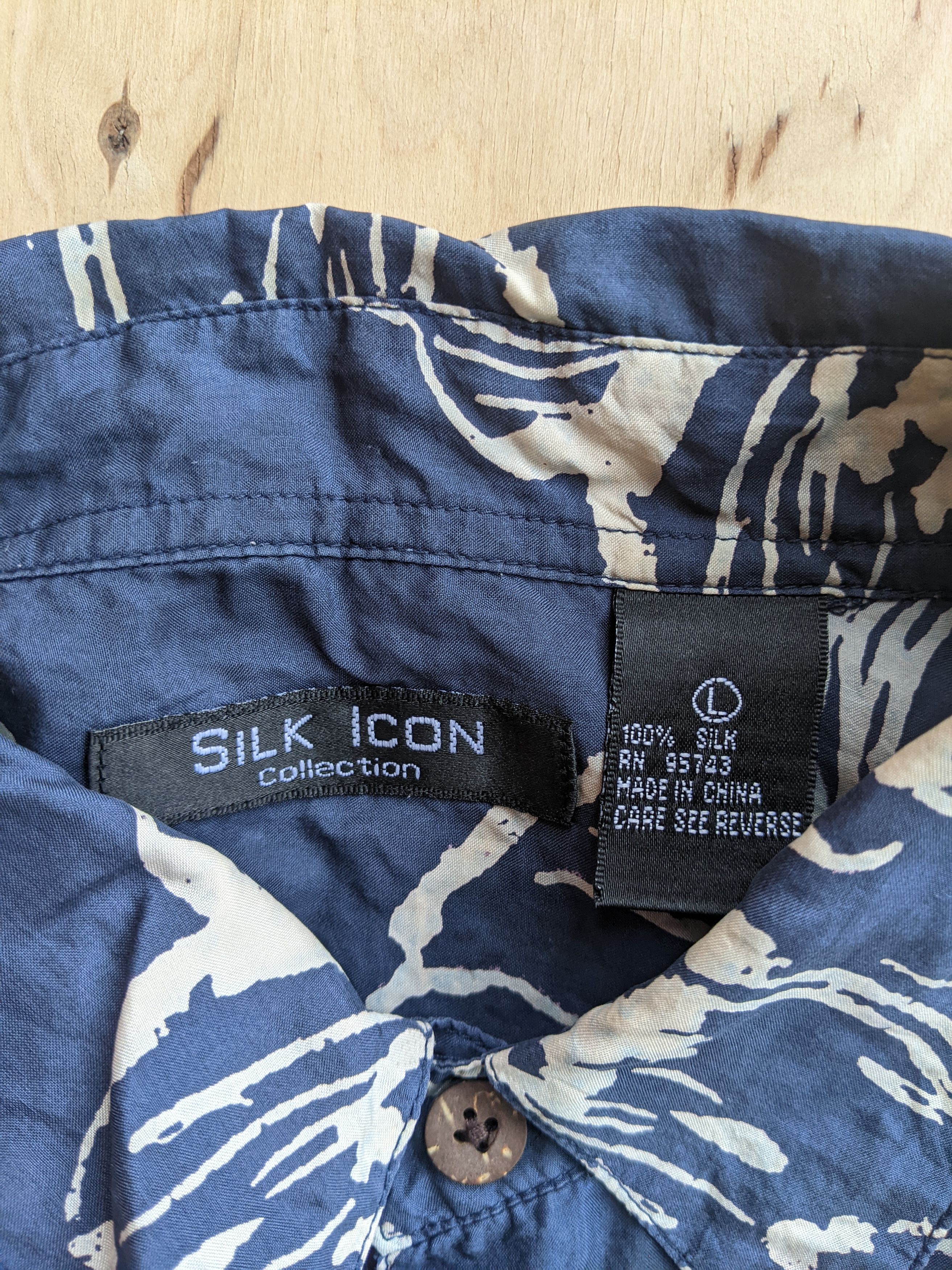 Japanese Brand Silk Icon Vintage 90s Hawaiian Print Shirt Polo Ralph Dior Size US L / EU 52-54 / 3 - 6 Thumbnail