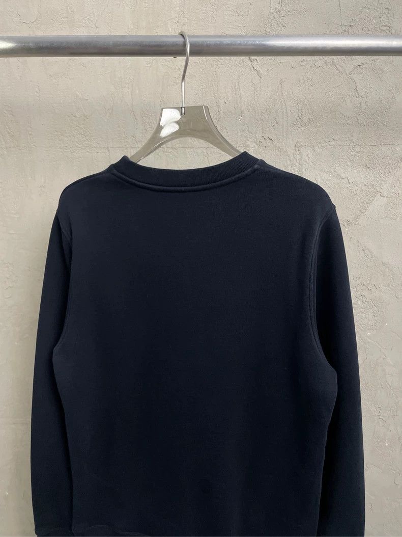 LOEWE Black embroidered Logo round neck hoodie