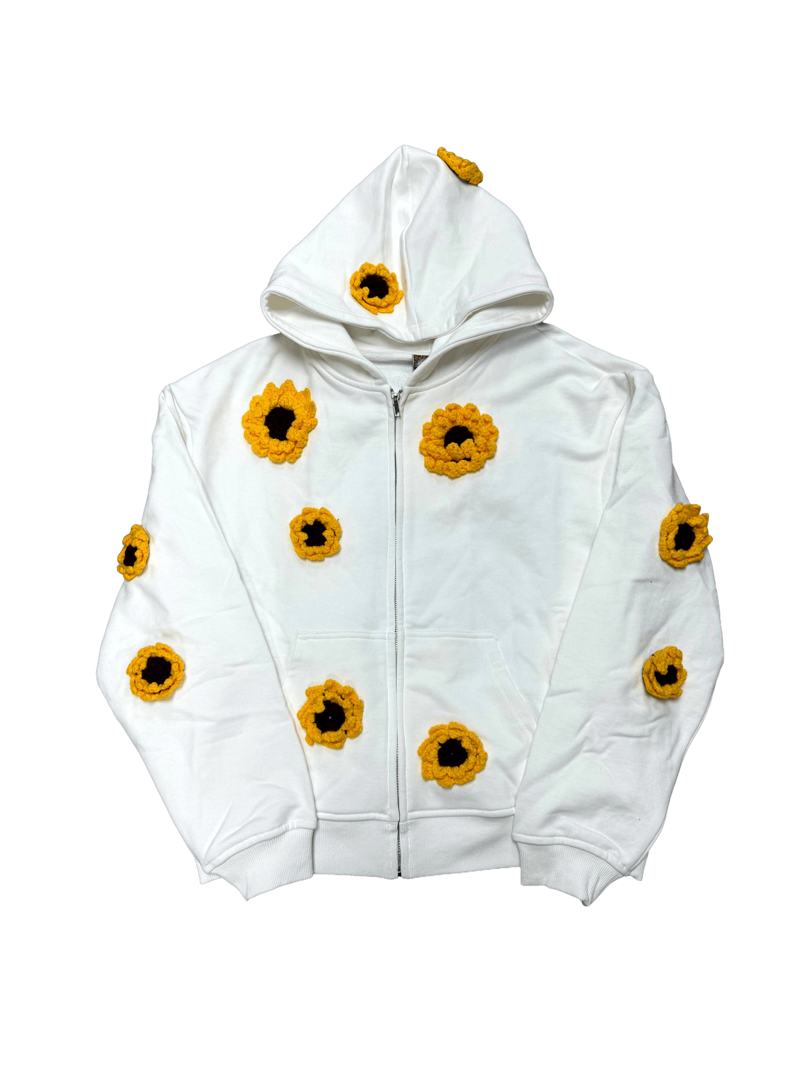 Other Arkyve Sunflower Patch Crochet White Hoodie Size US L / EU 52-54 / 3 - 1 Preview