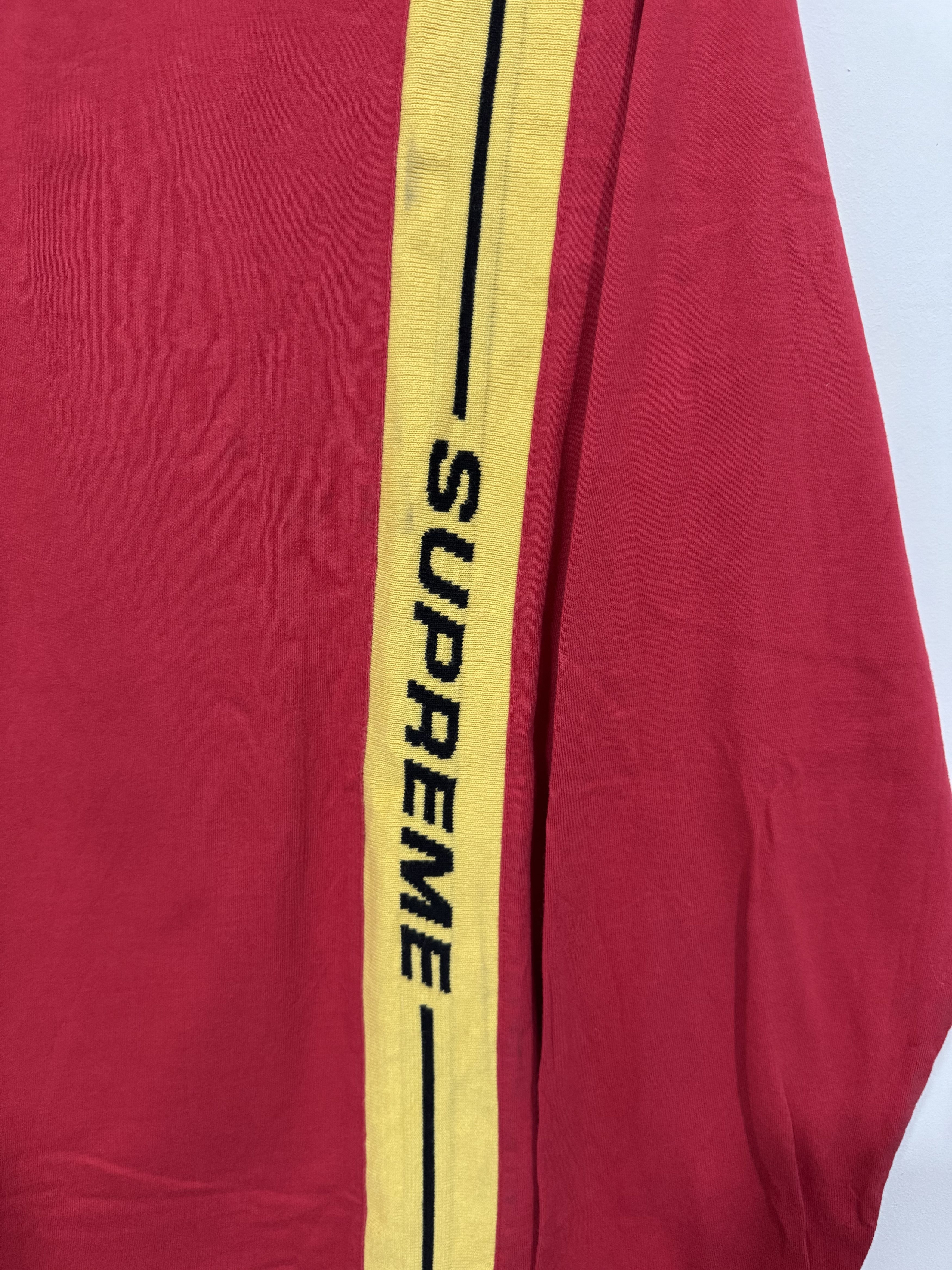 Supreme F/W 2018 Supreme Vertical Logo Stripe Long Sleeve Tee Size US XL / EU 56 / 4 - 6 Thumbnail