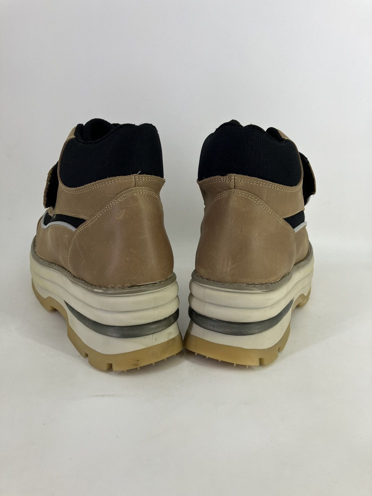 Vintage New Boris genuine leather chunky platform 90s00s men boots Size US 11 / EU 44 - 6 Thumbnail