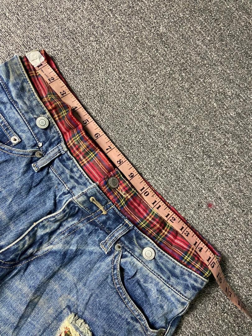Japanese Brand Japanese Brand Distressed Denim Ripped Patchwork Jeans (137) Size US 31 - 8 Thumbnail