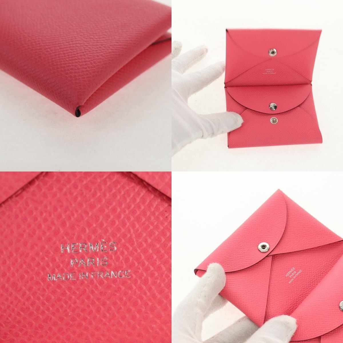 Hermes Hermes Calvi Duo Coin Purse Size ONE SIZE - 5 Thumbnail