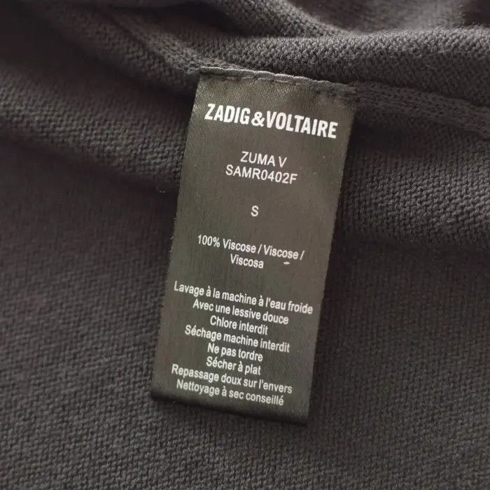 Zadig & Voltaire Zadig & Voltaire Zuma V Black Knit mini dress Size S / US 4 / IT 40 - 7 Thumbnail