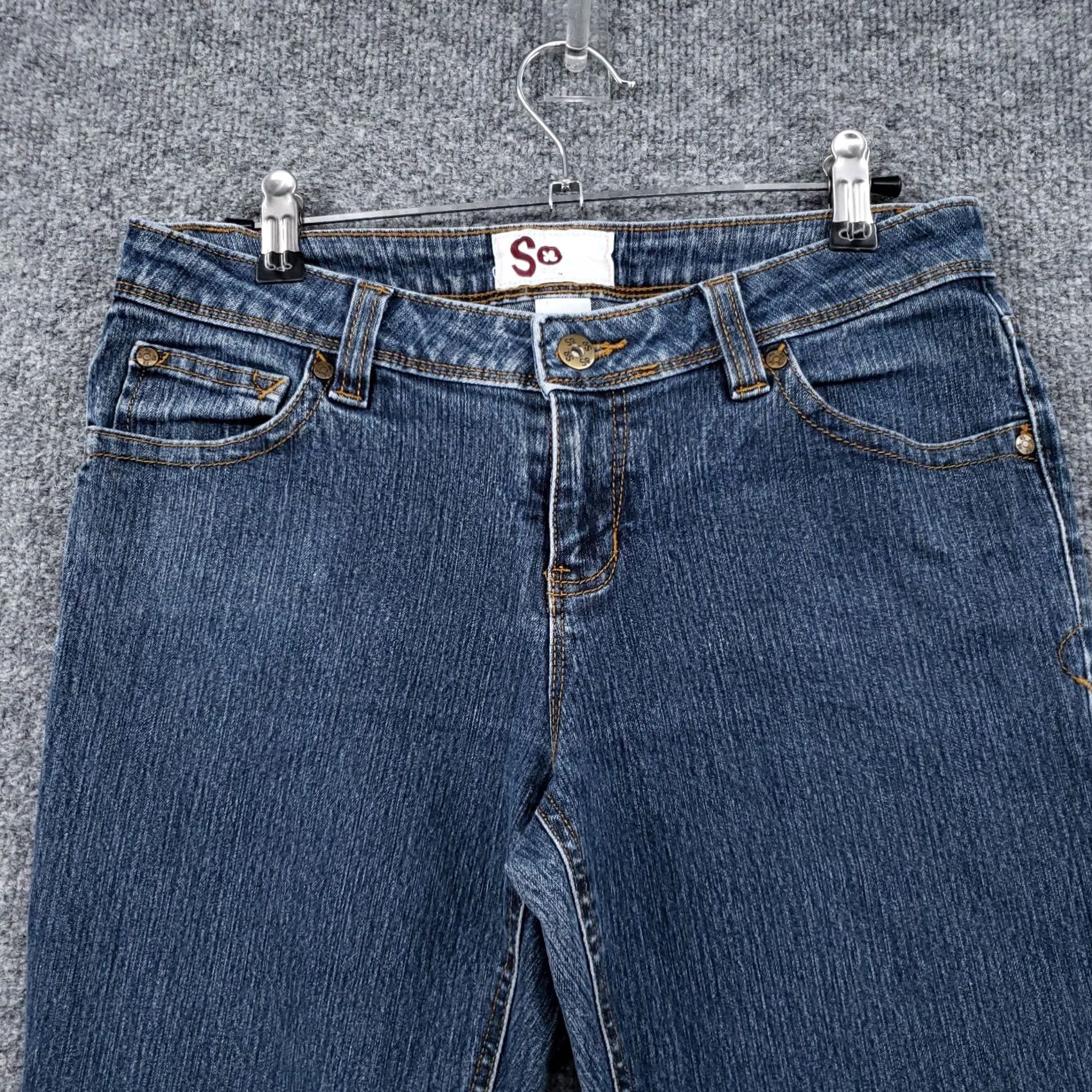Denime SO Jeans Womens 7 Low Rise Skinny Blue Denim Jeans Size 28" / US 6 / IT 42 - 5 Thumbnail