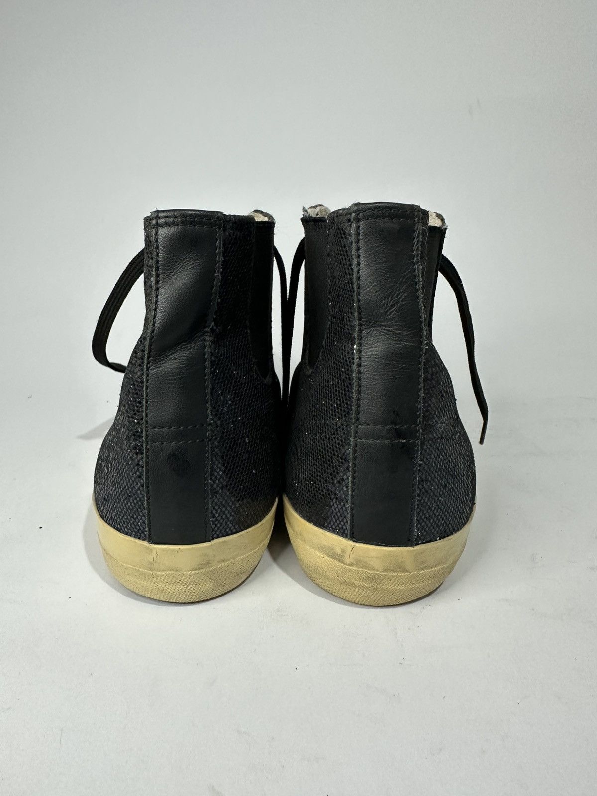 Golden Goose Golden Goose V-Star 1 Glitter Distressed Sole Hi Sneakers Size US 6.5 / EU 39-40 - 4 Thumbnail