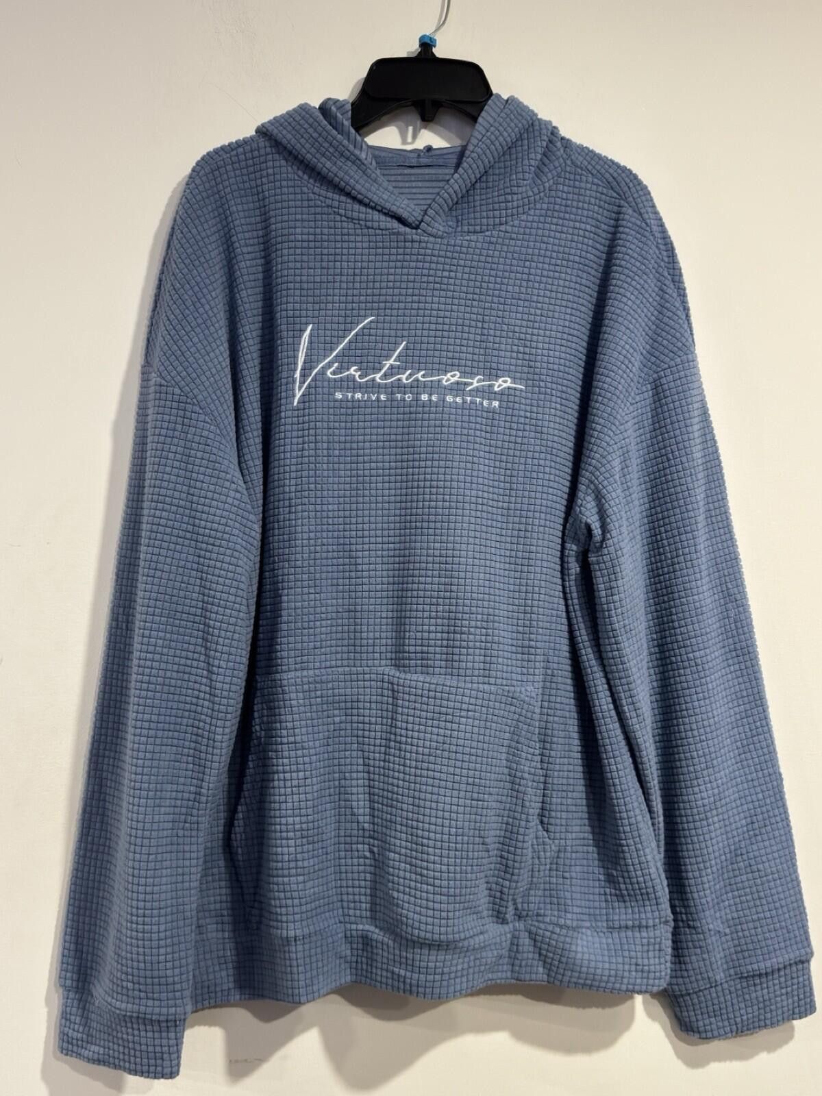 The Unbranded Brand Mens Letter Graphic Print Hoodie Pocket Pullover Top EST:XL Size US XL / EU 56 / 4 - 7 Thumbnail