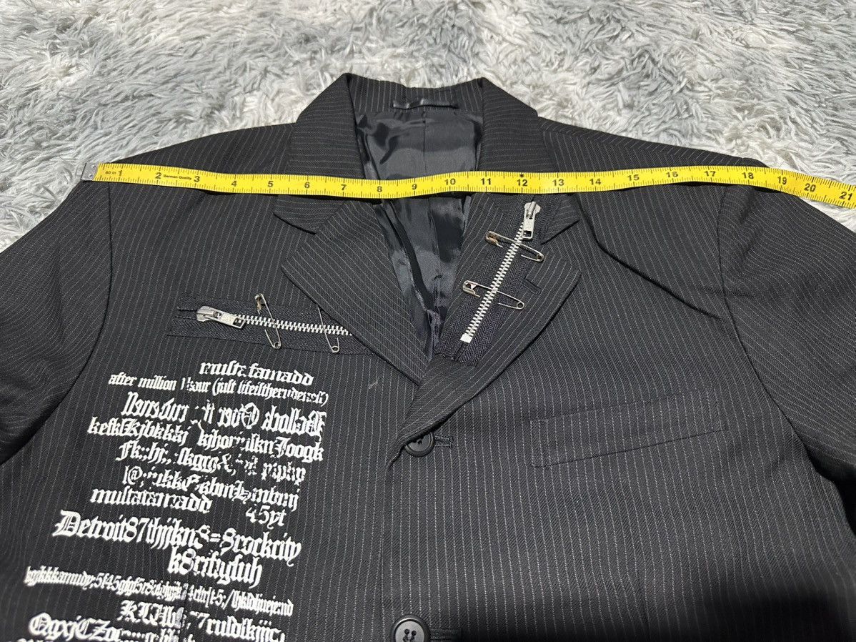 If Six Was Nine 🔥Y2K Archived Secret Agents Poem Blazer Zipper Goth Punk Size US L / EU 52-54 / 3 - 13 Thumbnail
