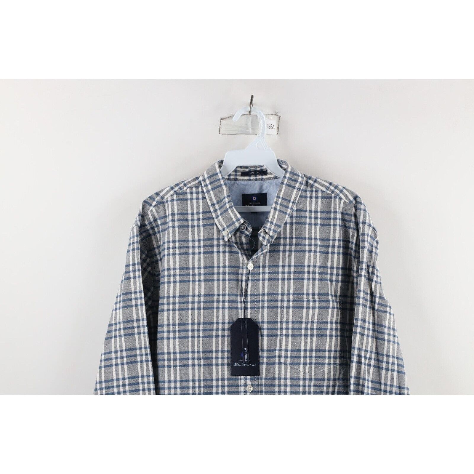 Ben Sherman New Ben Sherman Stretch Long Sleeve Collared Button Shirt Size US L / EU 52-54 / 3 - 2 Thumbnail