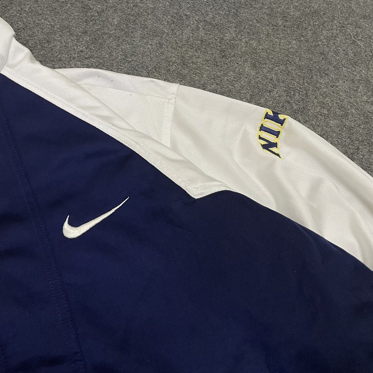 Nike × Vintage 1990s Nike Basketball Track Jacket Size US L / EU 52-54 / 3 - 3 Thumbnail