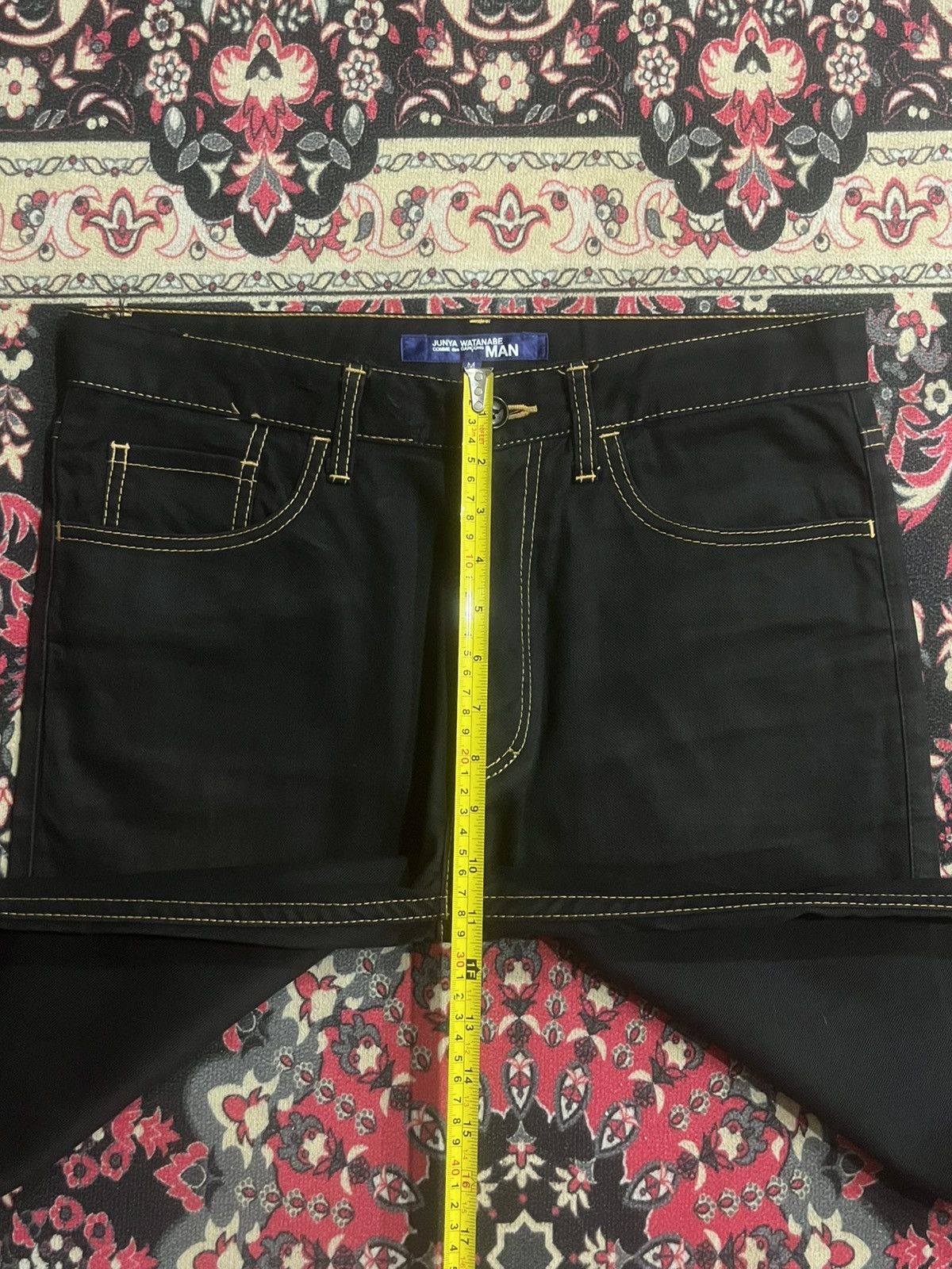Junya Watanabe Junya Watanabe Comme des Garcons Black Slim Straight Jeans Size US 32 / EU 48 - 11 Thumbnail