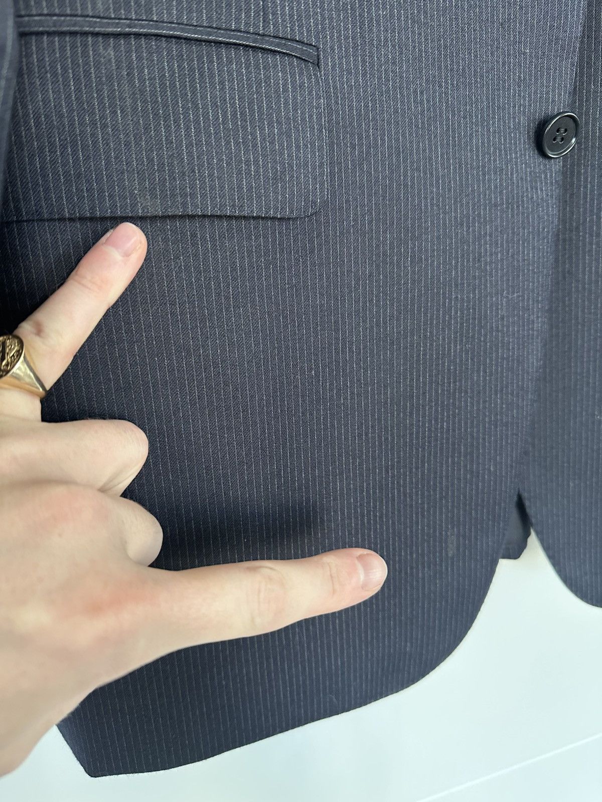 Canali $1k+ pinstripe blazer Size 40R - 6 Thumbnail