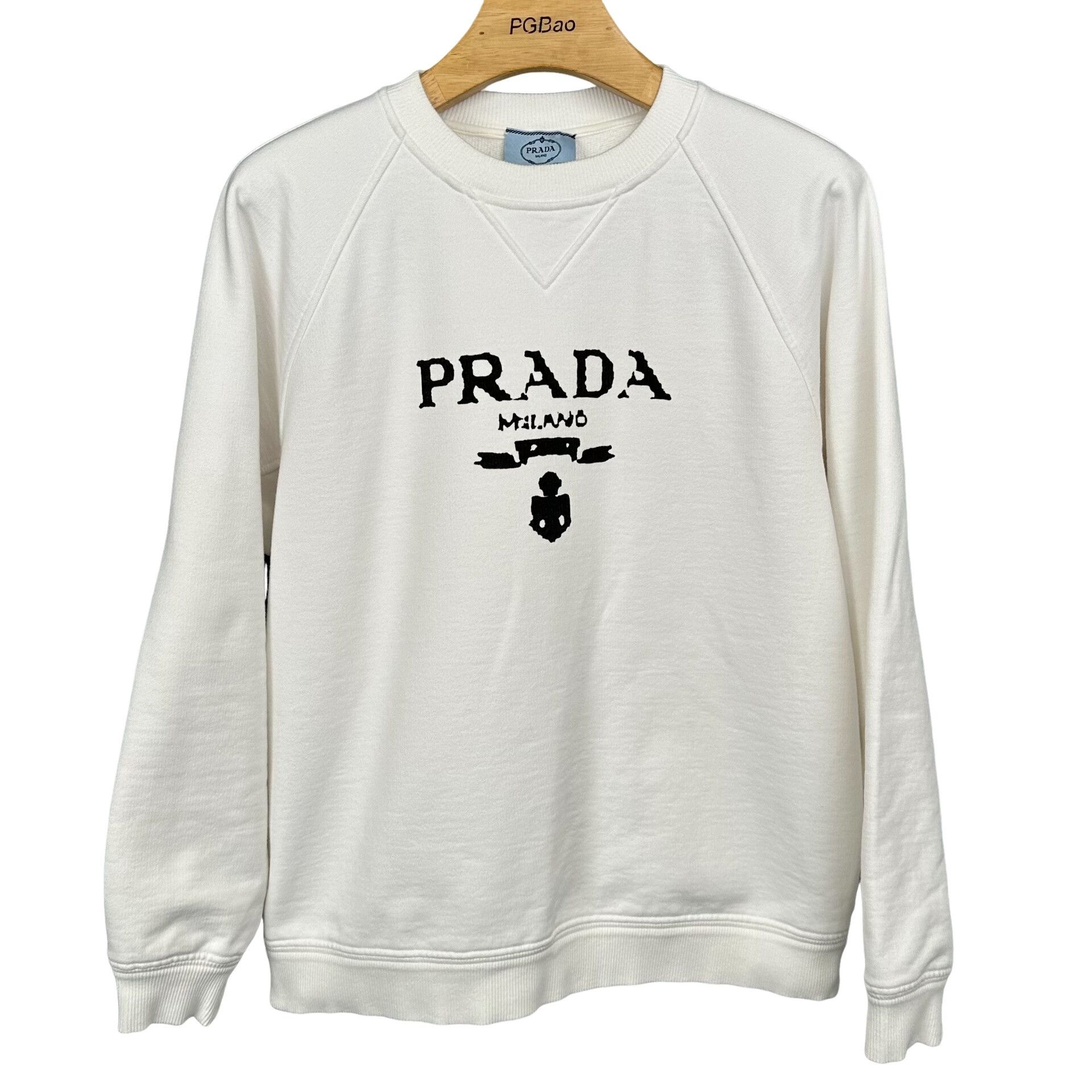 Prada Prada Logo Print Sweatshirt Size M Size US M / EU 48-50 / 2 - 1 Thumbnail