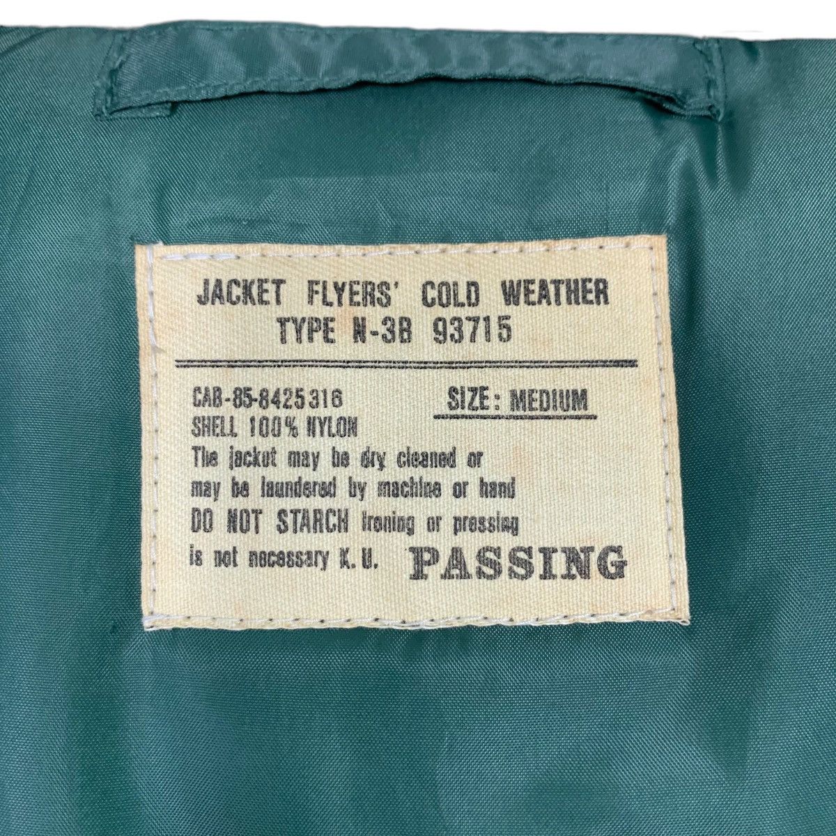 Vintage PASSING Us Air Force N-3B Parka Faux Fur Hoodie #2504-C113 Size US M / EU 48-50 / 2 - 14 Thumbnail