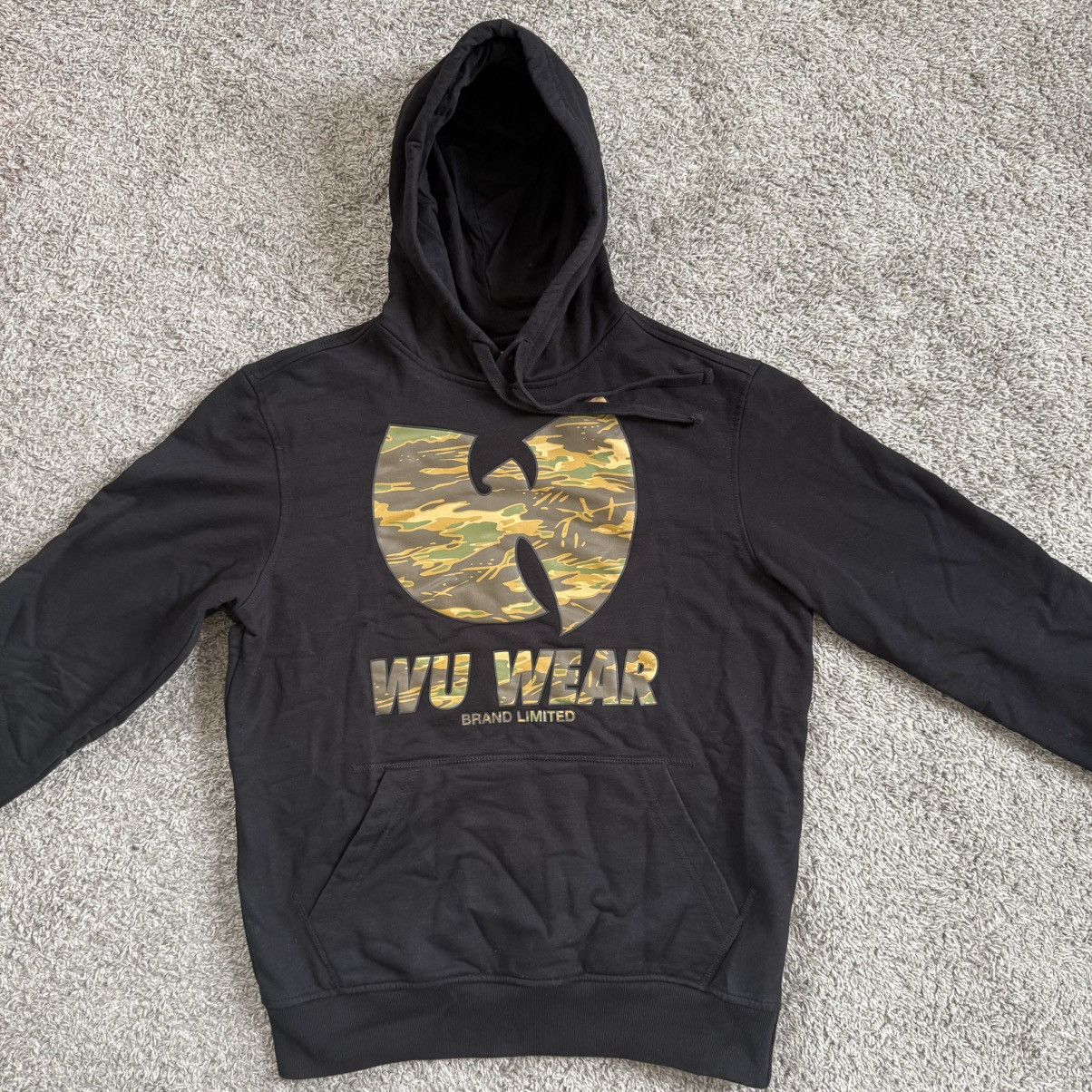 Wu-Tang Clan 🔴Wu-Wear Hoodie Size Small Wu-Tang Black Camo Sweater Size US S / EU 44-46 / 1 - 1 Thumbnail