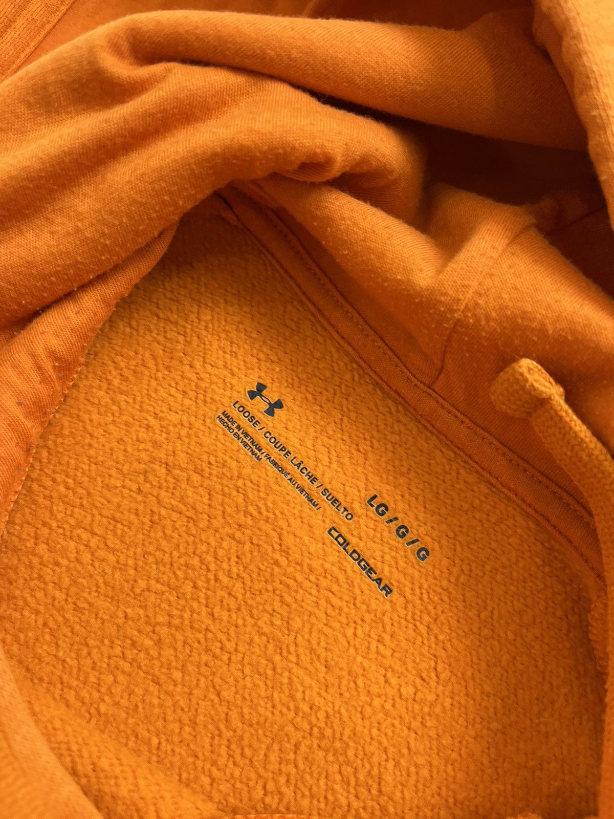 Under Armour Under Armour hoodie orange sportswear big logo Size US L / EU 52-54 / 3 - 7 Thumbnail
