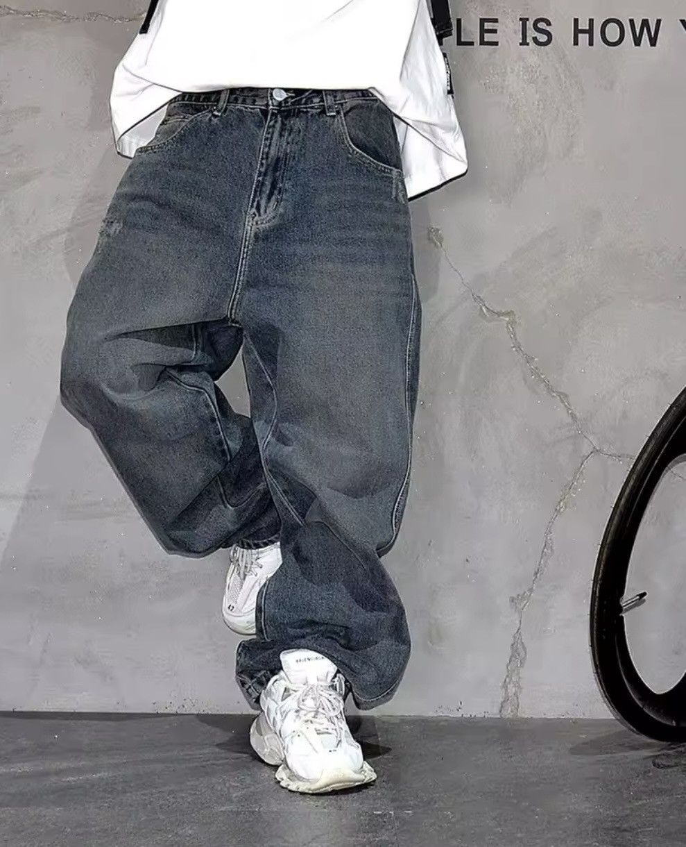 Japanese Brand × Vintage High Quality Hip Hop Stacked Baggy Jeans Size US 32 / EU 48 - 1 Thumbnail
