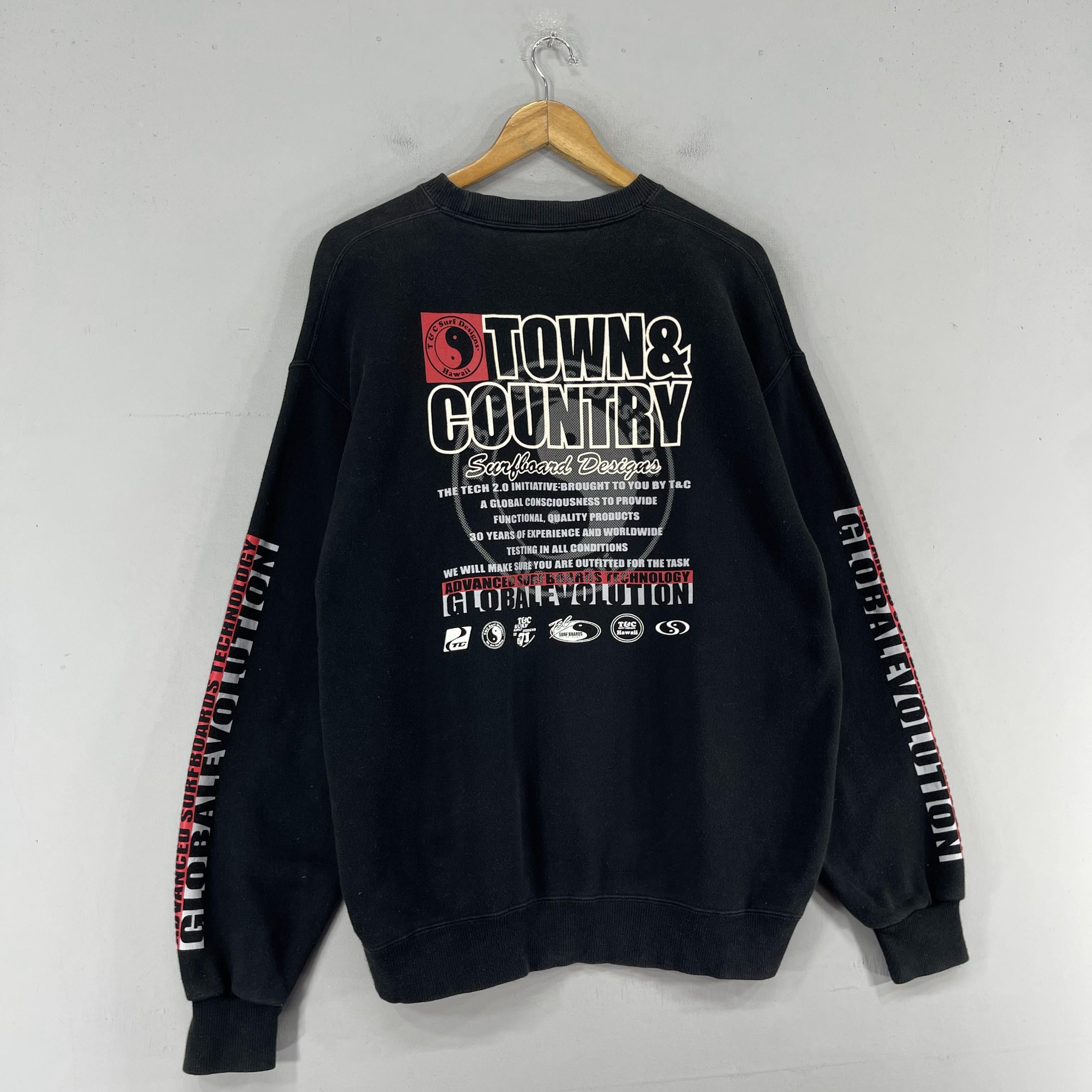 Japanese Brand × Vintage Vintage T&C Surfboard Design Back Hit Printed Sweatshirt Size US L / EU 52-54 / 3 - 3 Thumbnail