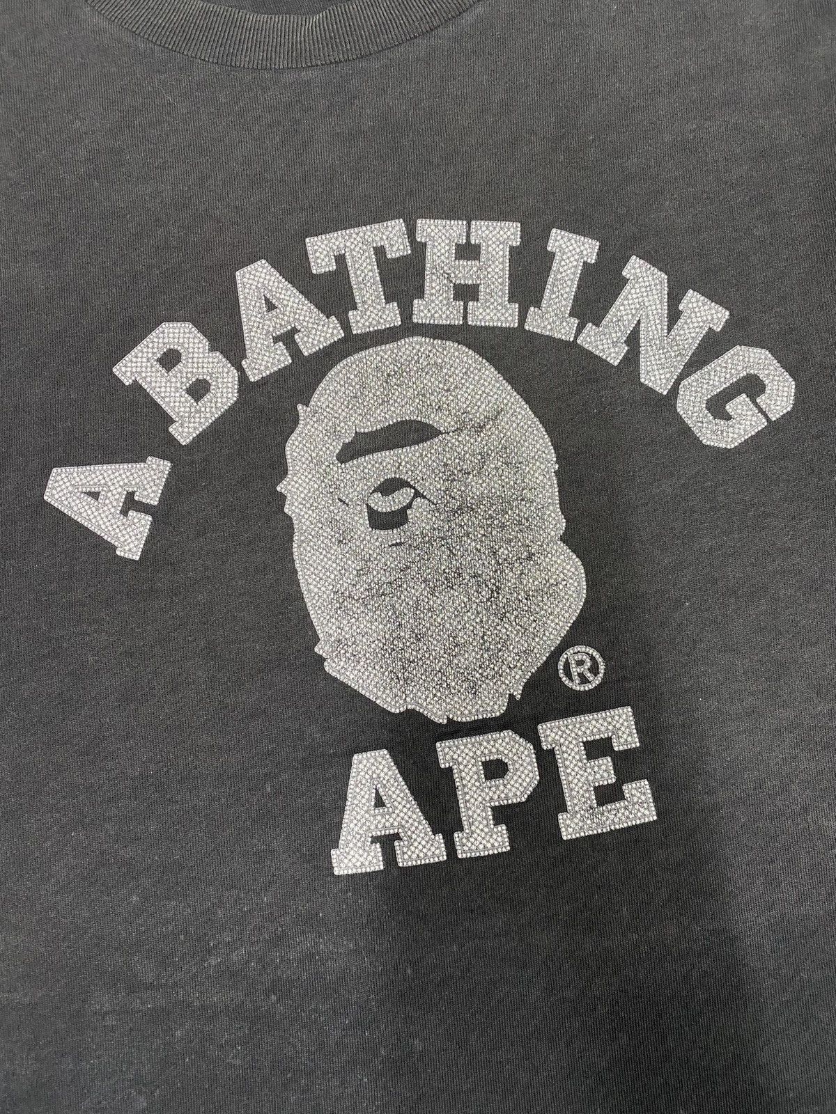 Bape VINTAGE DISTRESS A BATHING APE L/S RARE TEE Size US M / EU 48-50 / 2 - 3 Thumbnail