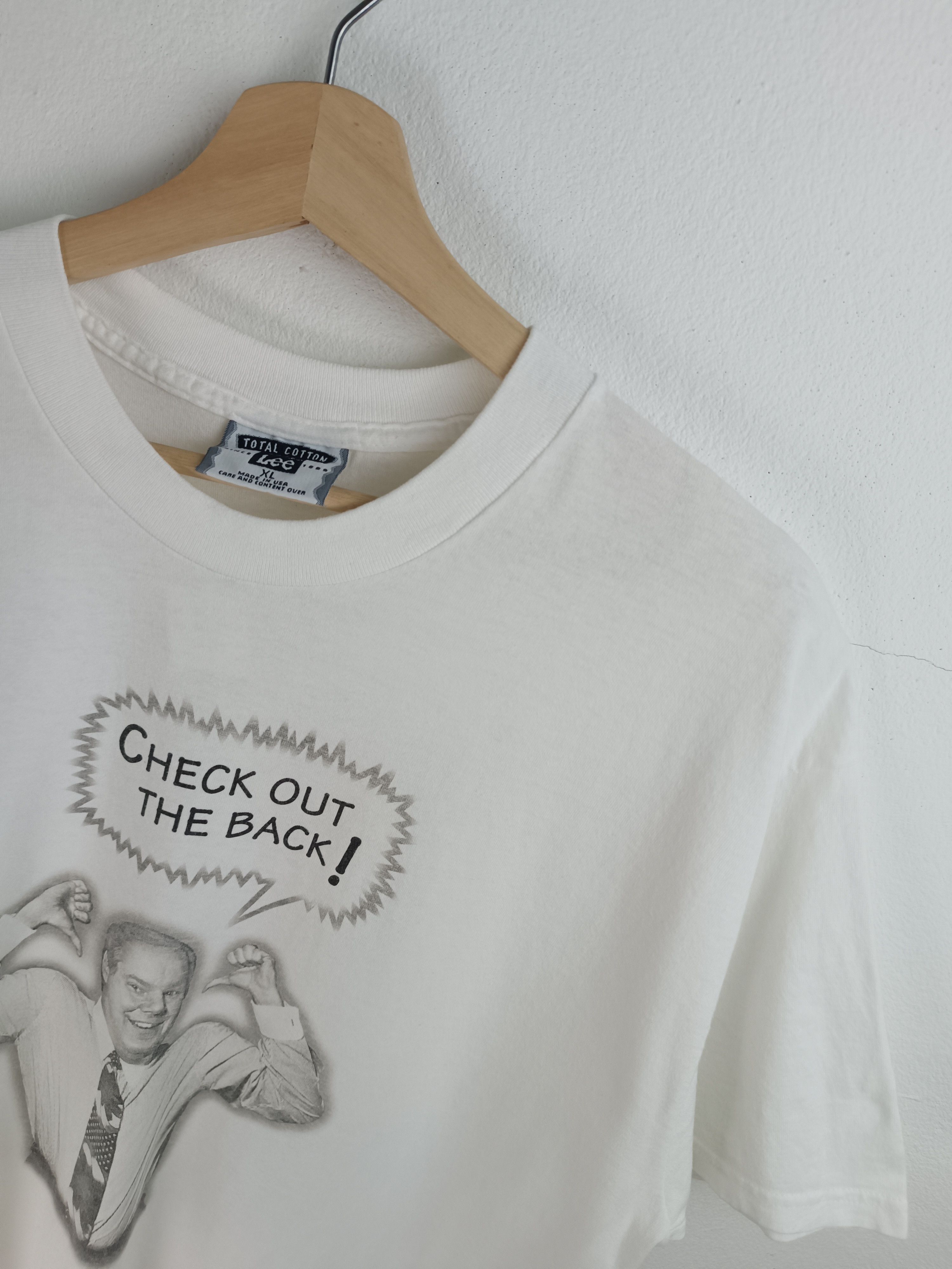 Vintage VINTAGE 90'S USA PRESIDENT ELECTION FUNNY TEE Size US XL / EU 56 / 4 - 7 Thumbnail
