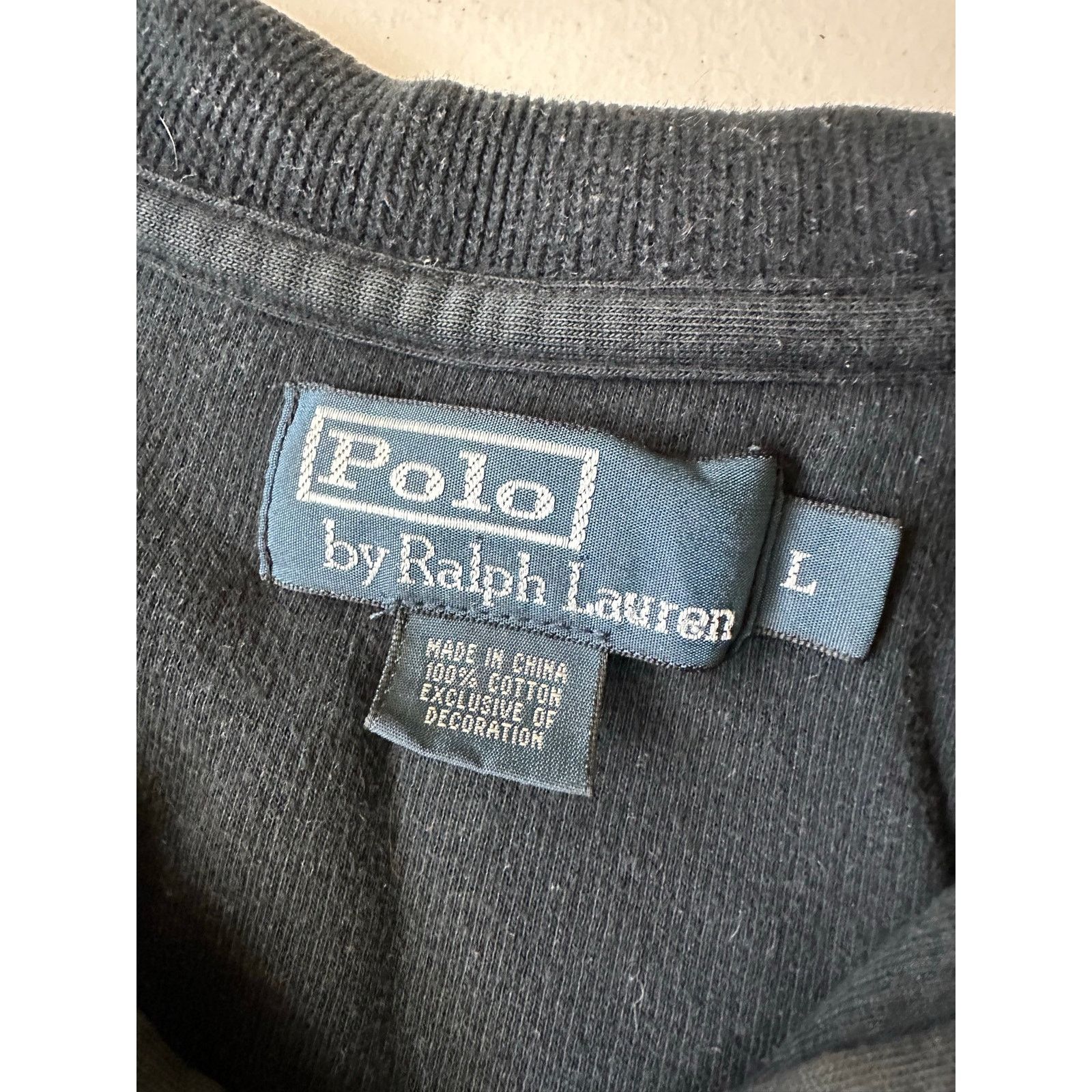 Polo Ralph Lauren Vintage Polo Ralph Lauren Rib Quarter Zip Sweater Gray L Size US L / EU 52-54 / 3 - 2 Thumbnail